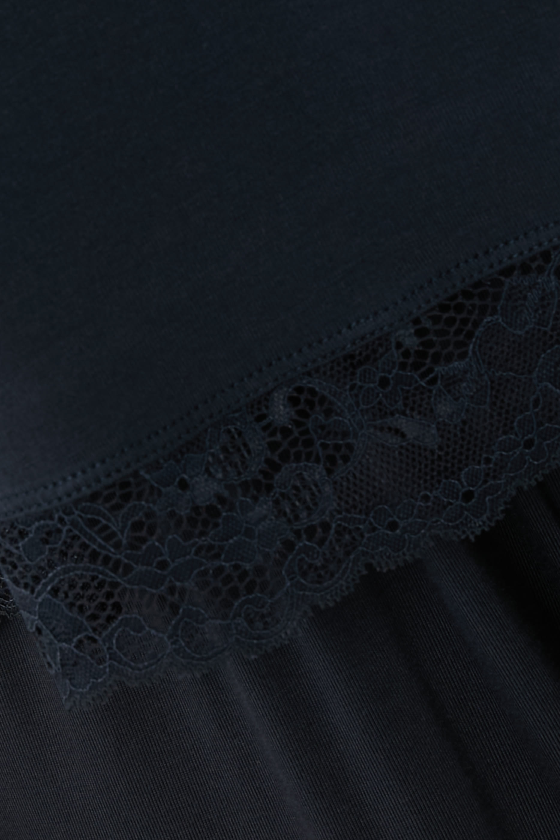 Jersey Lace Hem Pajama Set