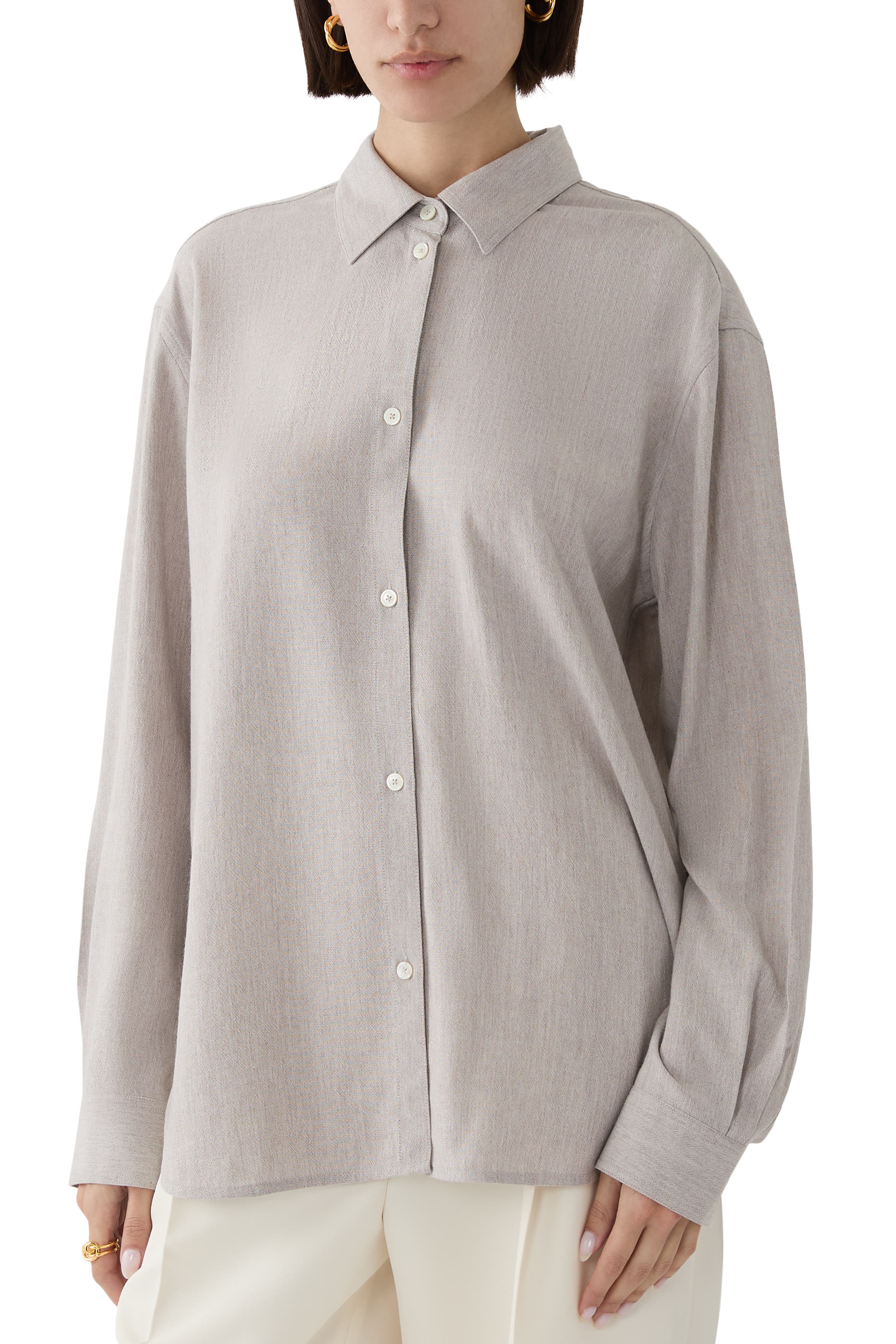 Fluid Viscose-Blend Shirt