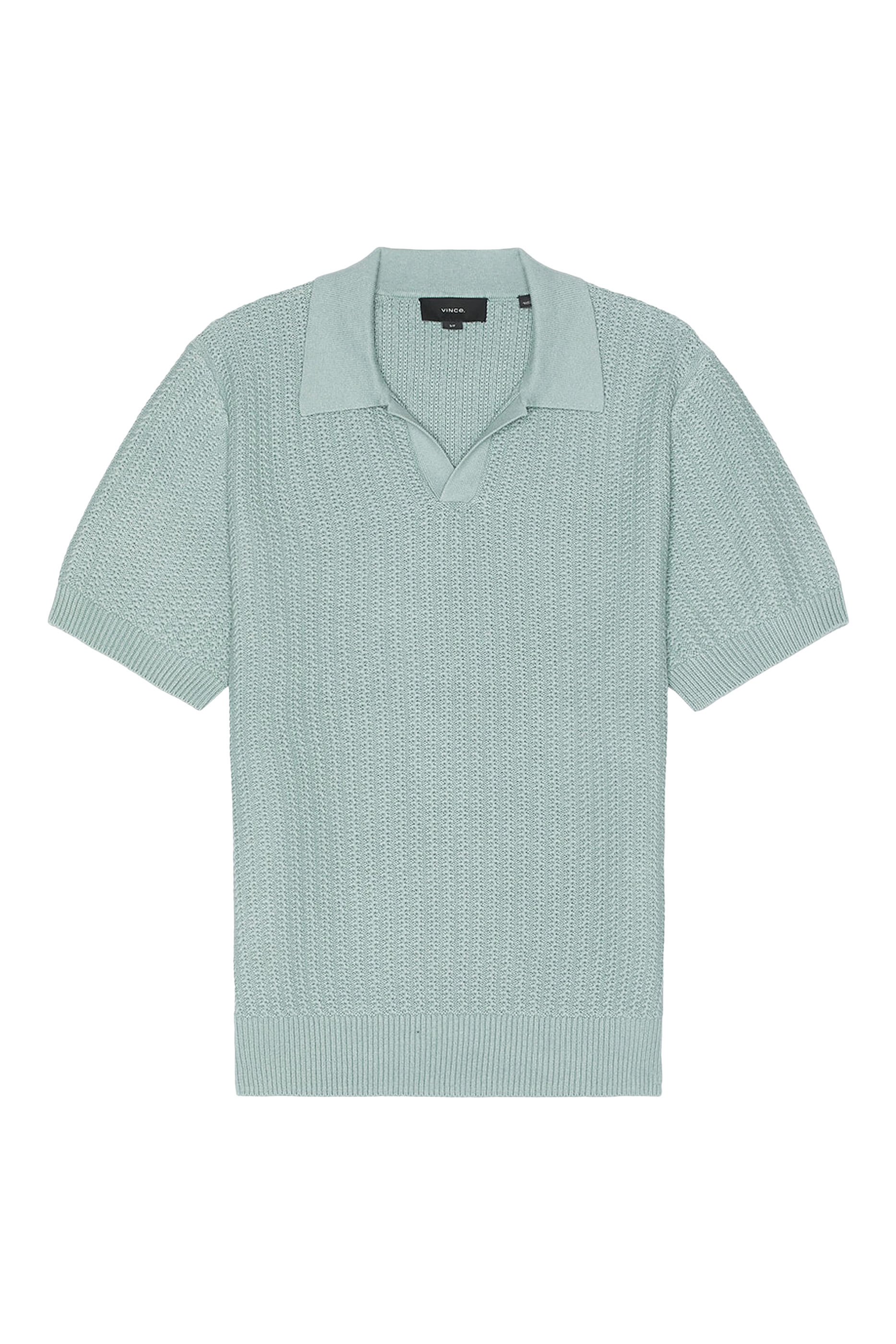 Crafted Rib Johnny Collar Polo Shirt