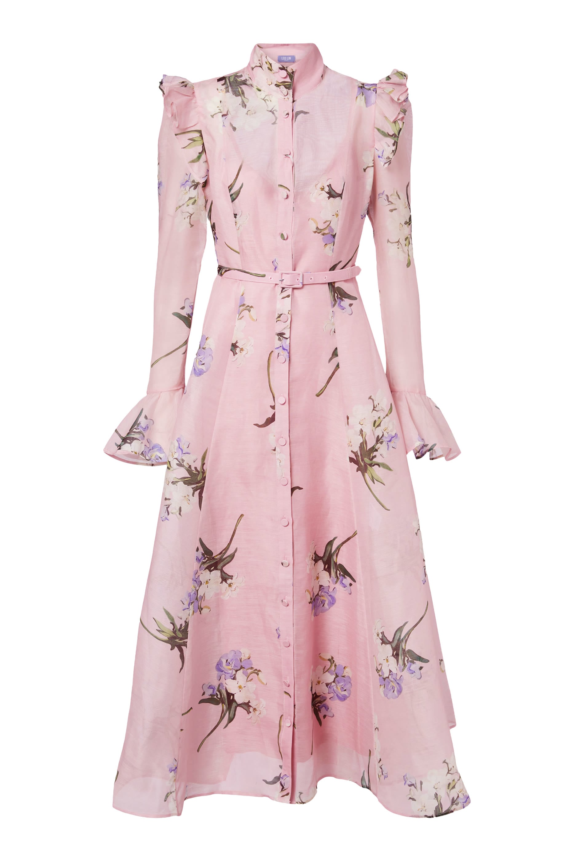 Katrina Butterfly Sleeves Midi Dress