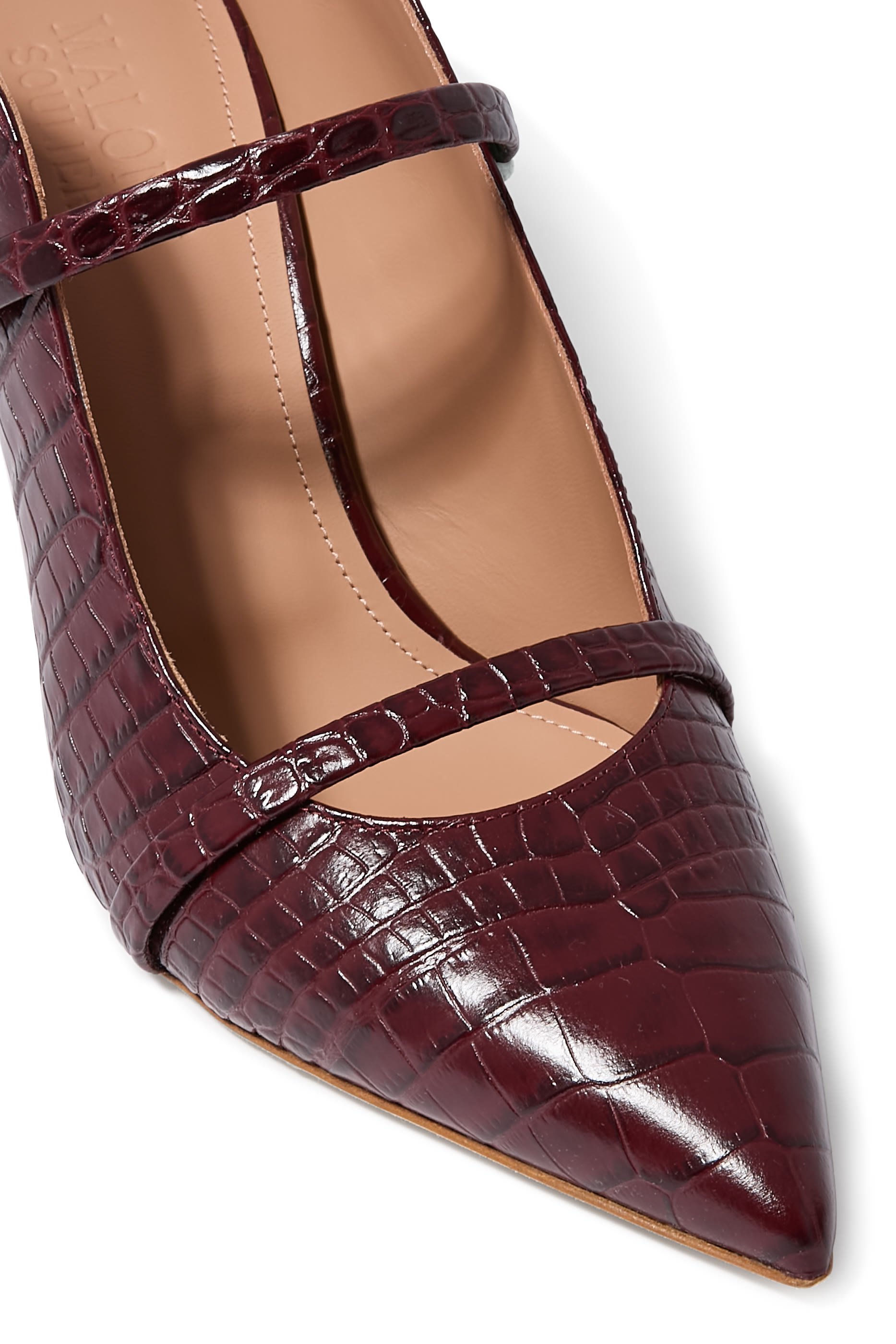 Maureen Double Strap Leather Mules