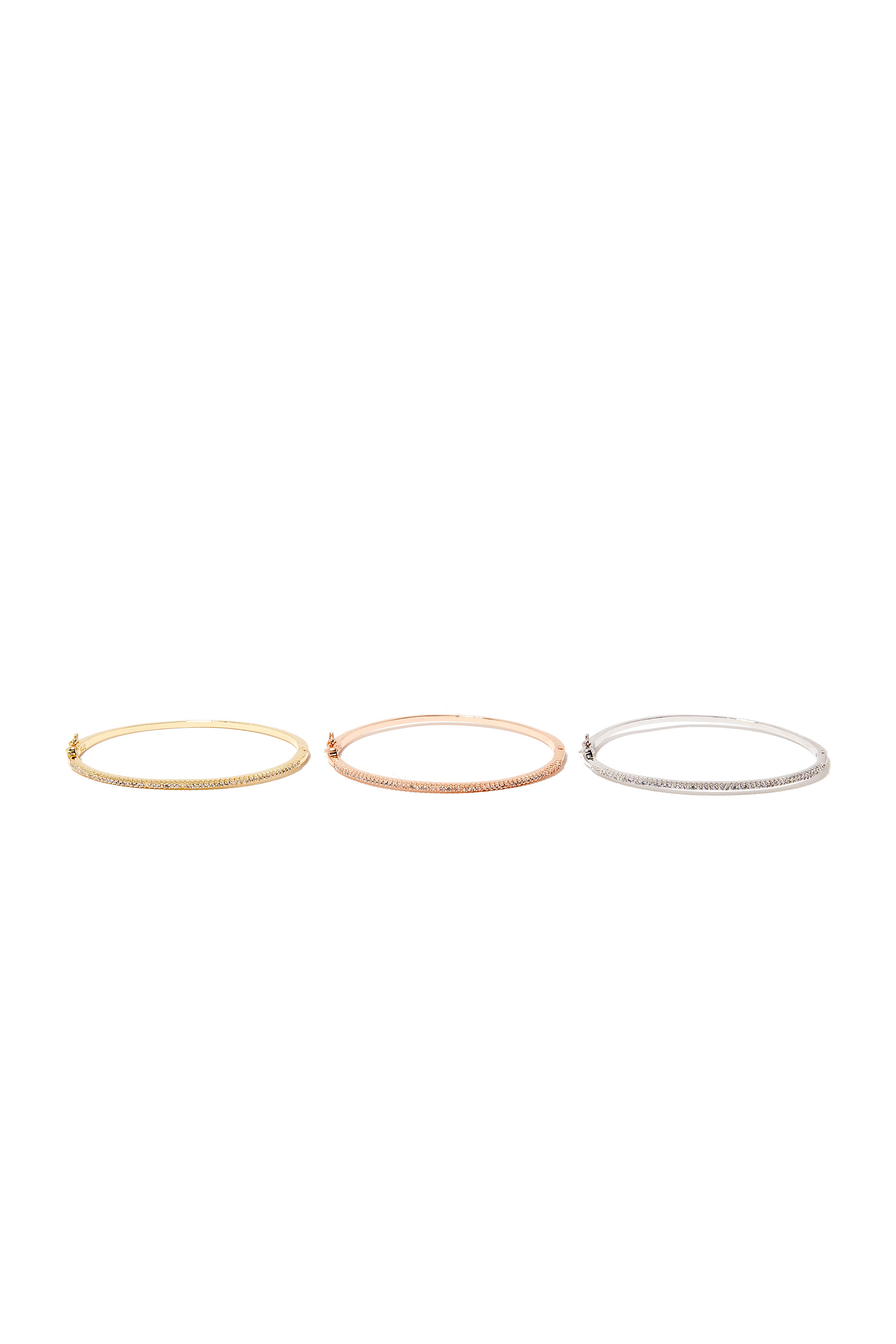 Three Toned Bangle Set