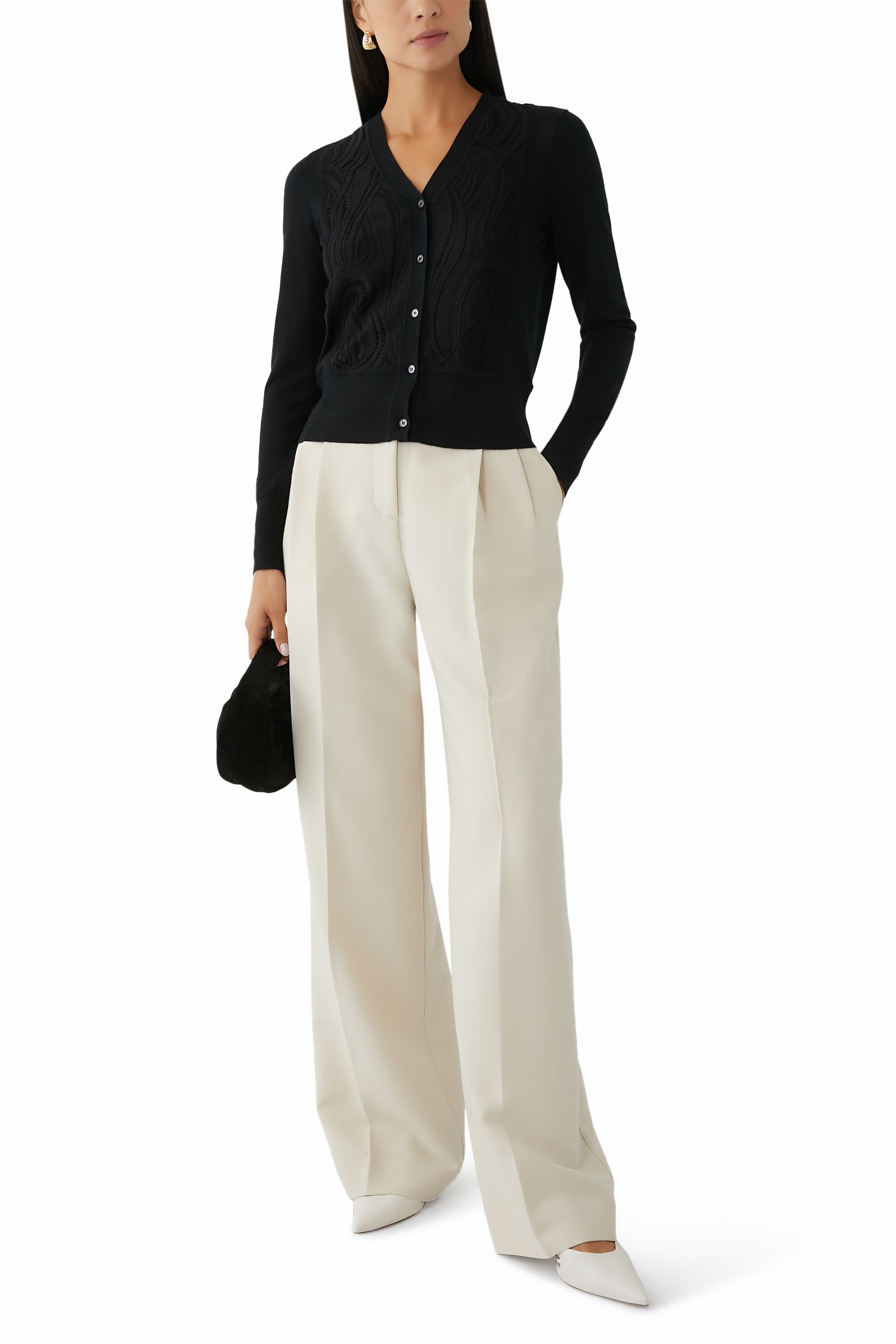 Lace and Knit Cardigan