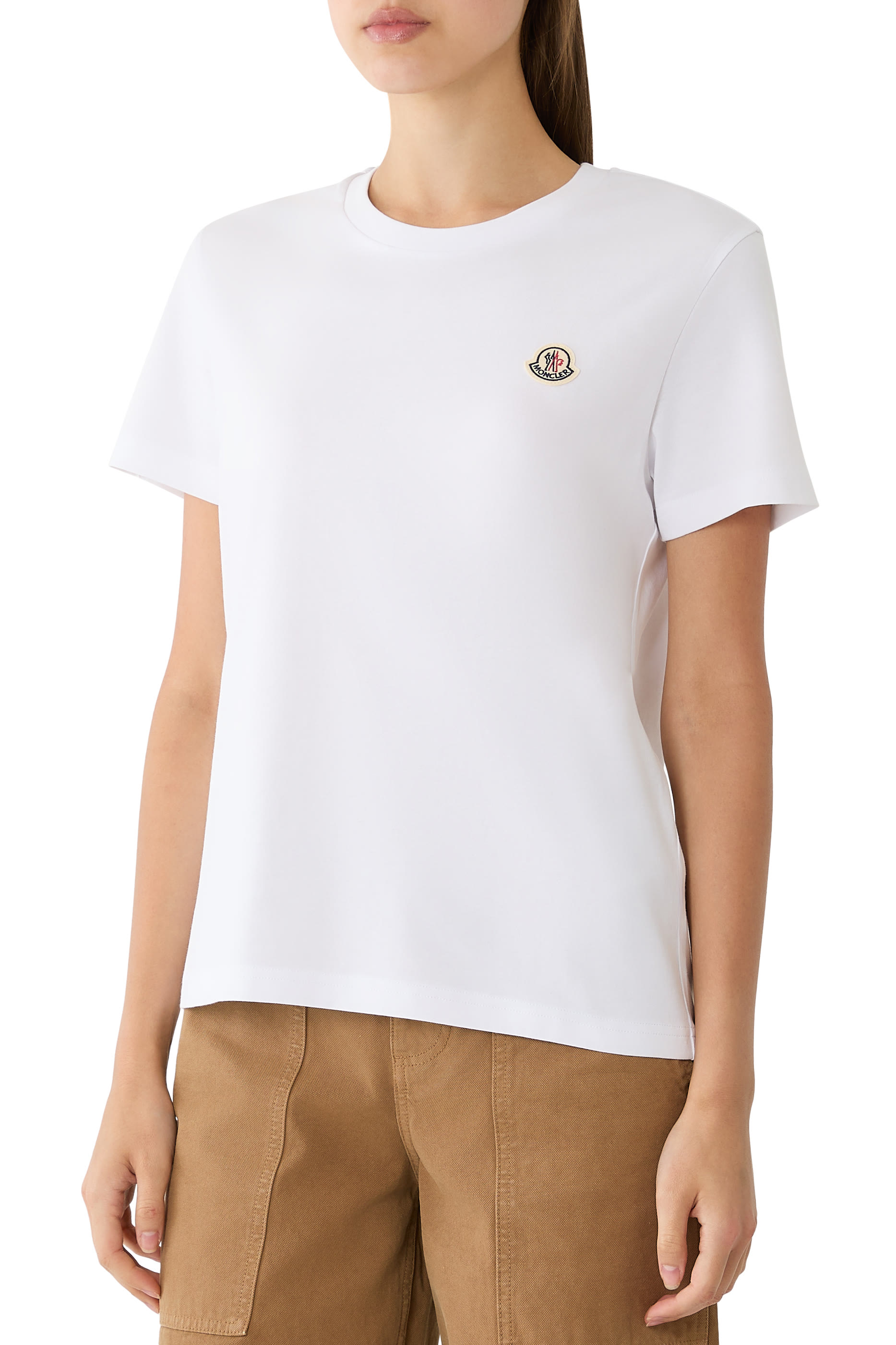 Logo Patch Cotton T-Shirt (Pack of Three) 