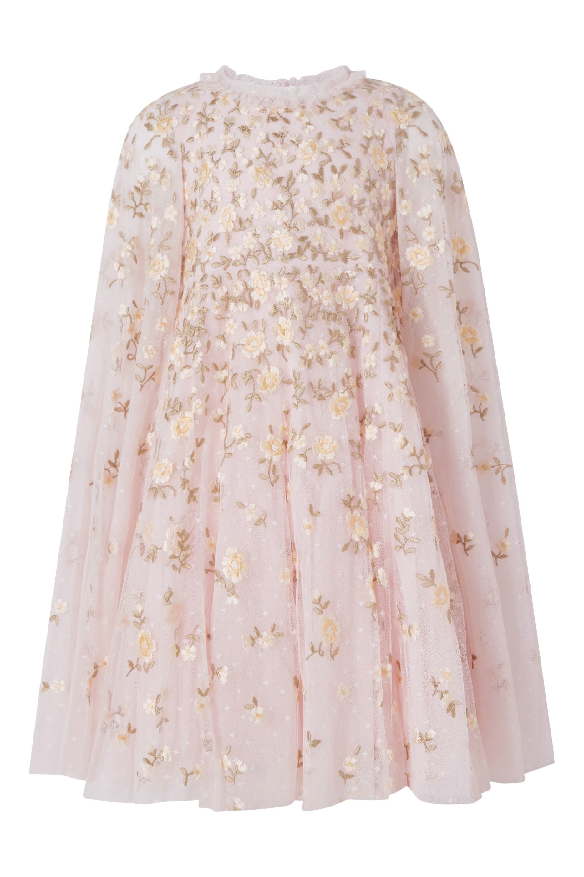 Kids Lea Ditsy Cape Dress