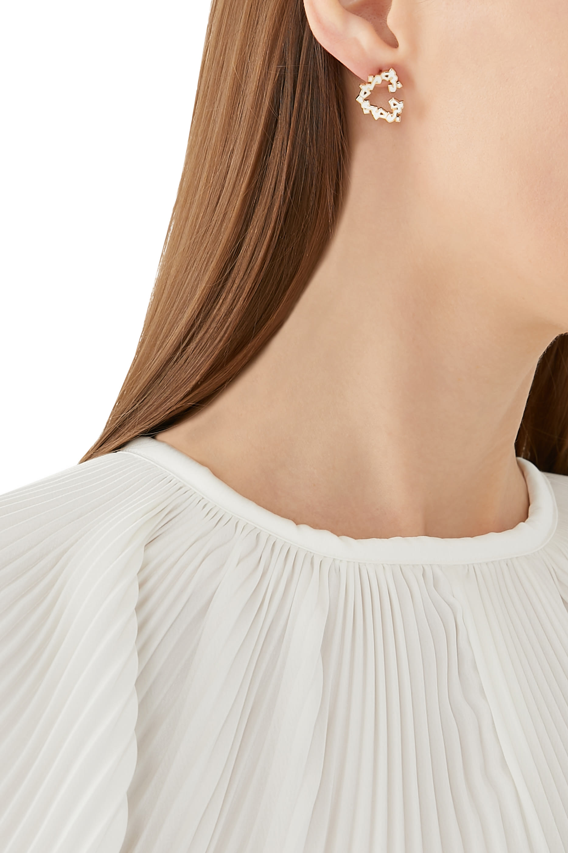 Al Hobb Earrings, 18K Gold