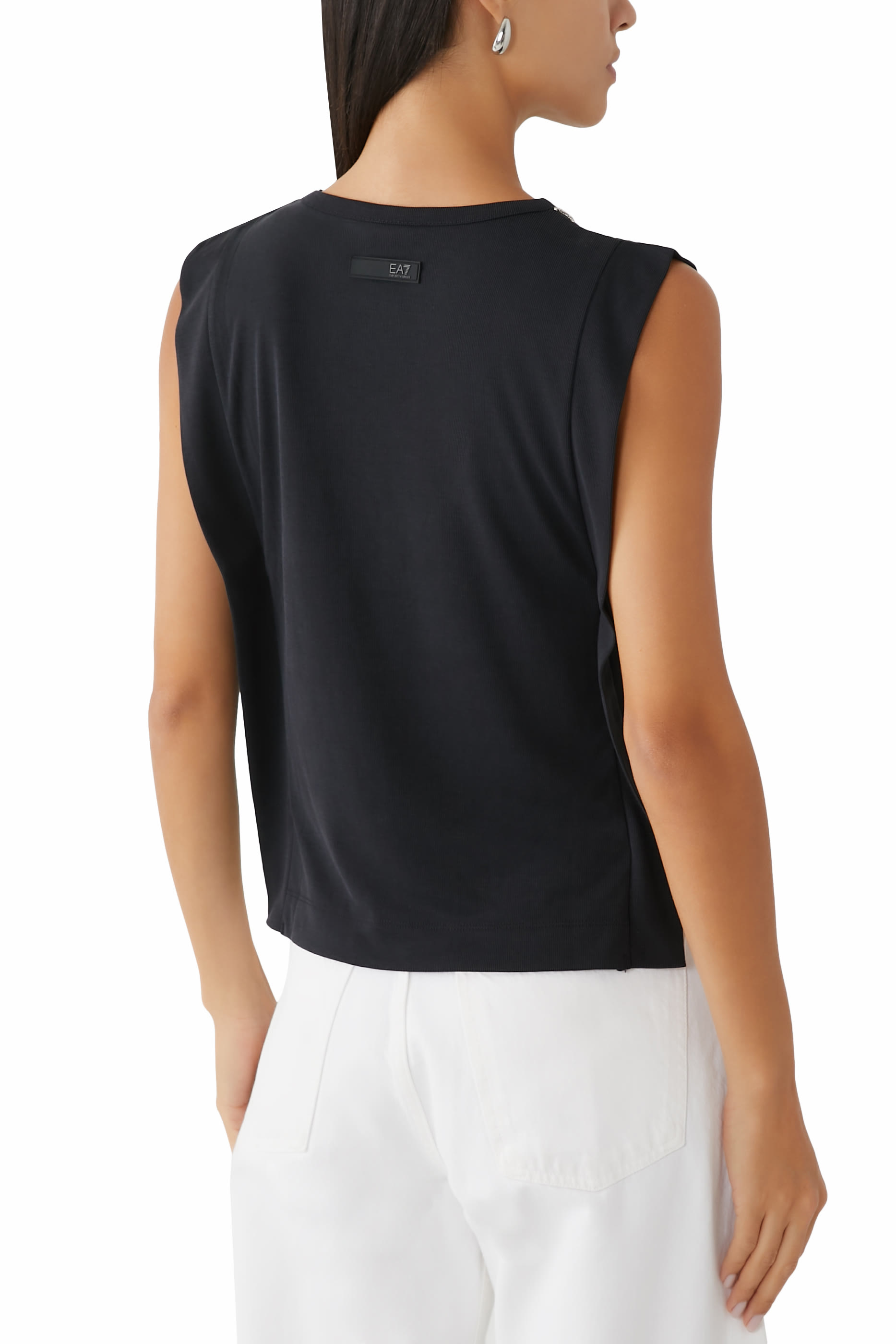 Sleeveless Side Slits Top