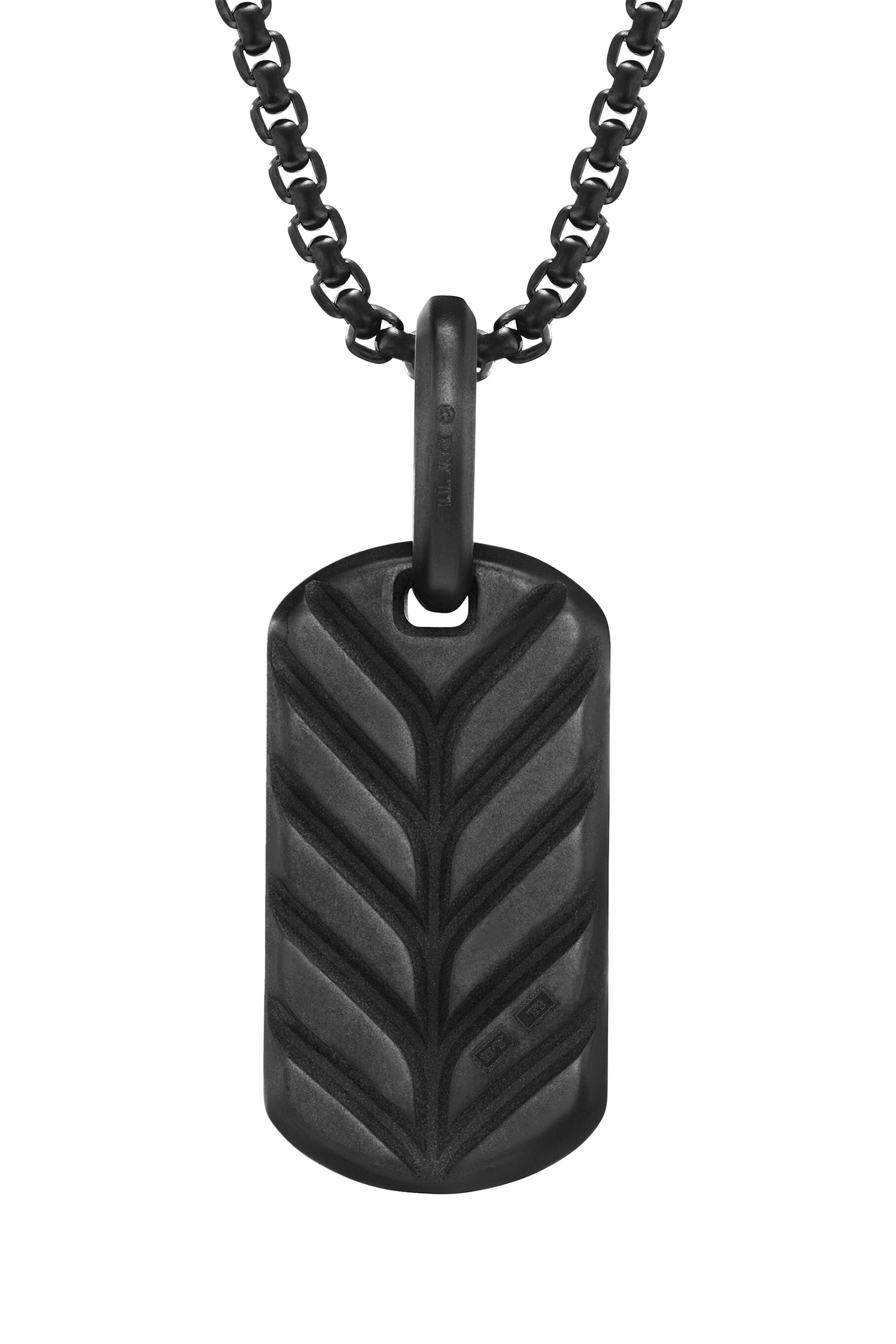 Chevron Tag, Titanium