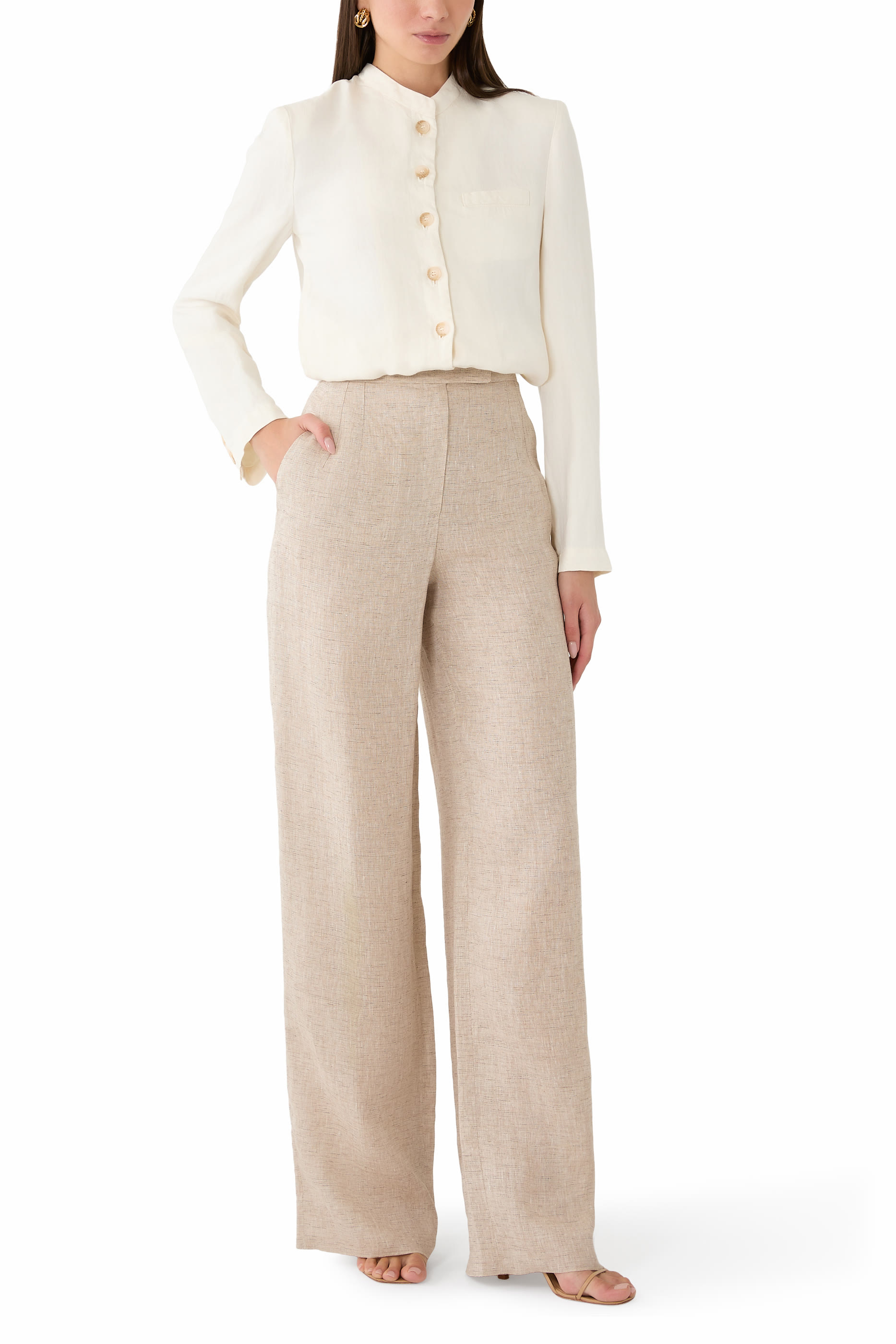 Linen Chambray Trousers