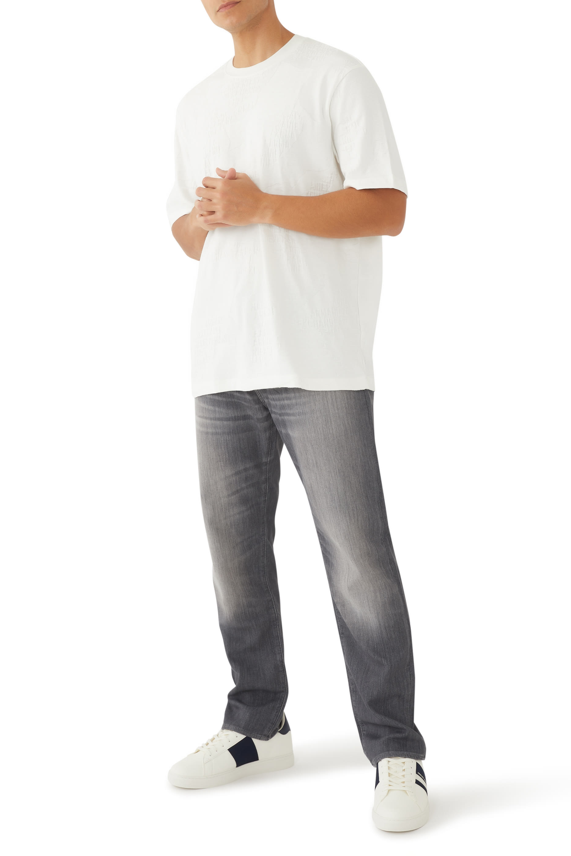 All-Over Logo Cotton Jersey T-Shirt