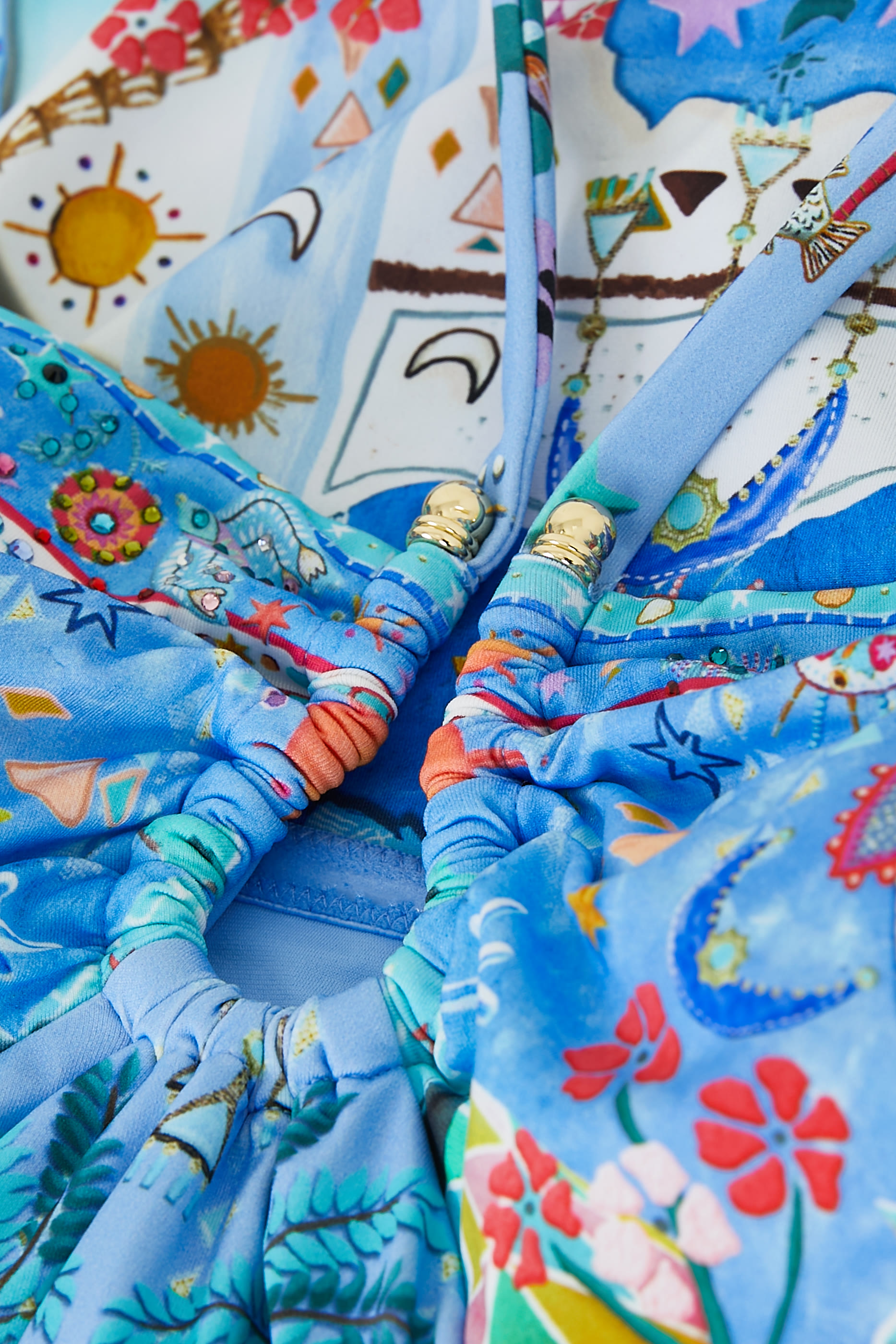 Bandeau One Piece with Ring Trim