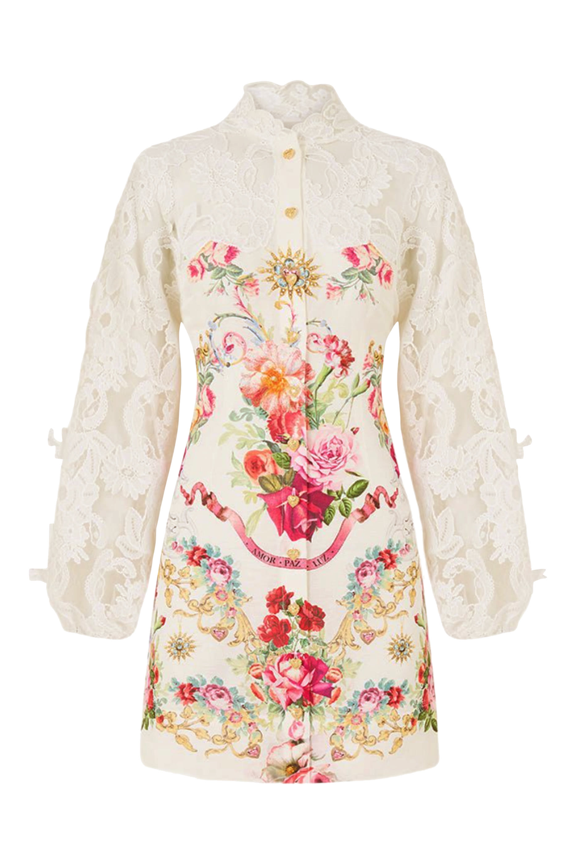 Torero Libertine Lace Sleeve Mini Dress