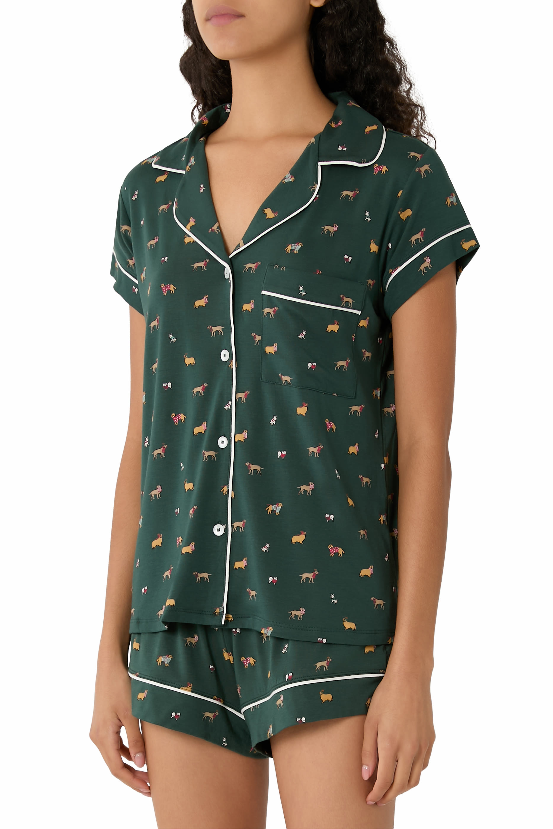  Gisele TENCEL™ Modal Printed Shortie Short PJ Set