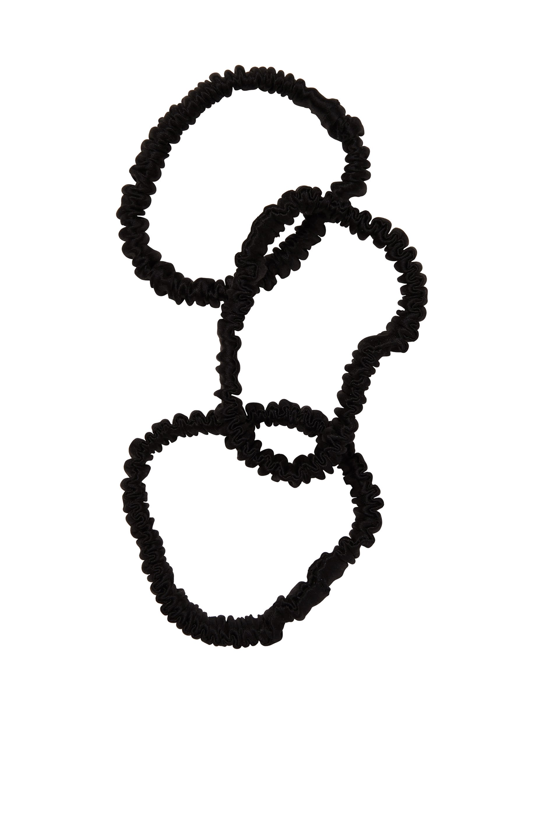 Silk Skinny Sleep Scrunchies, Set of 3