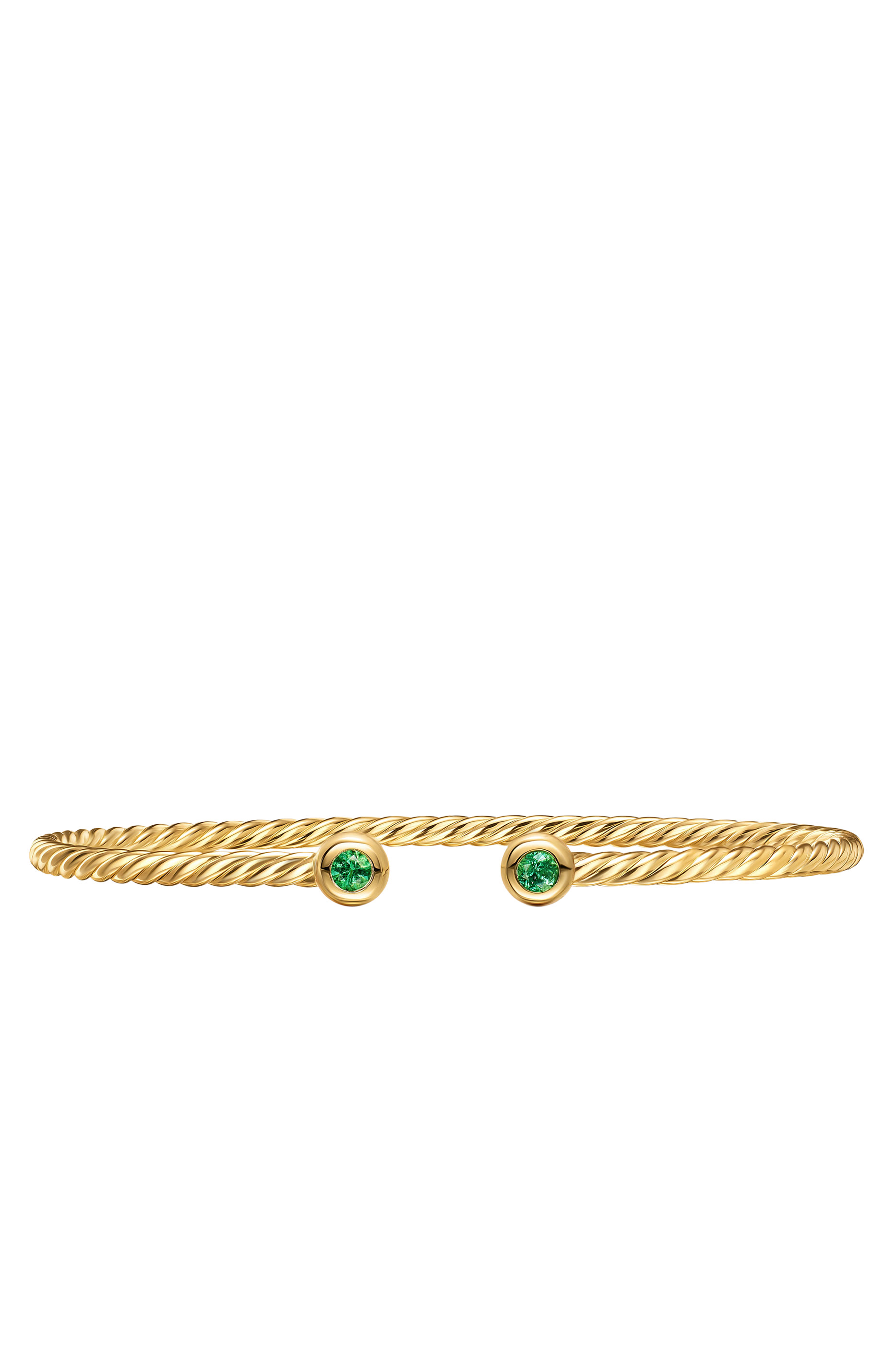  Micro Cablespira&reg; Flex Bracelet, 18K Yellow Gold