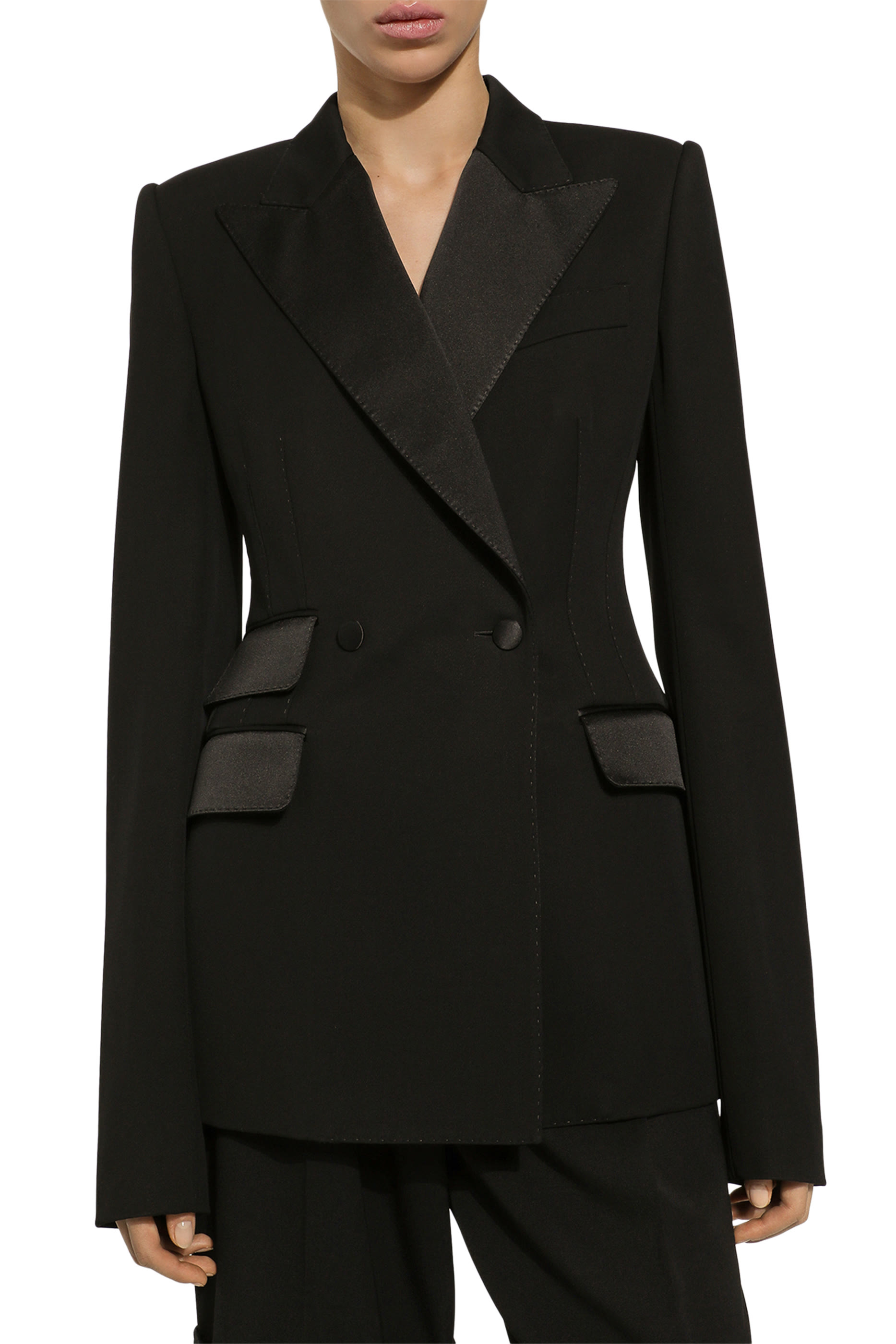 Double-Breasted Woolen Jacket