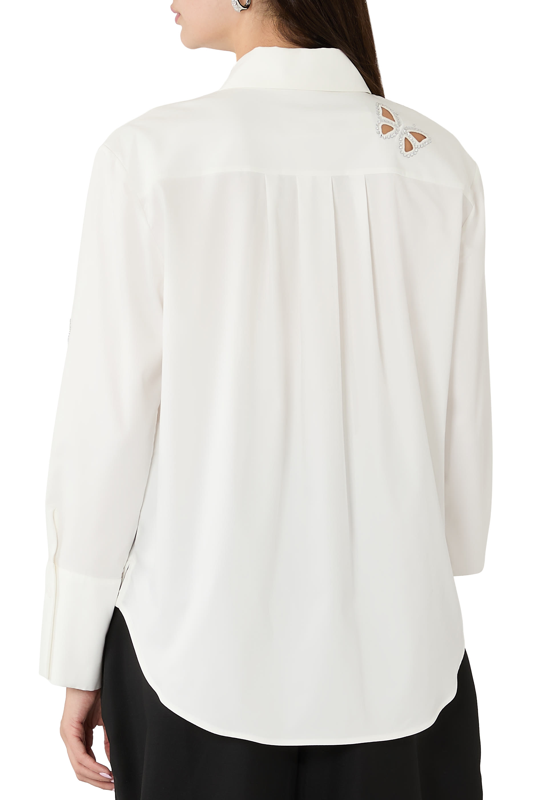 Finely Embellished Cutout Blouse