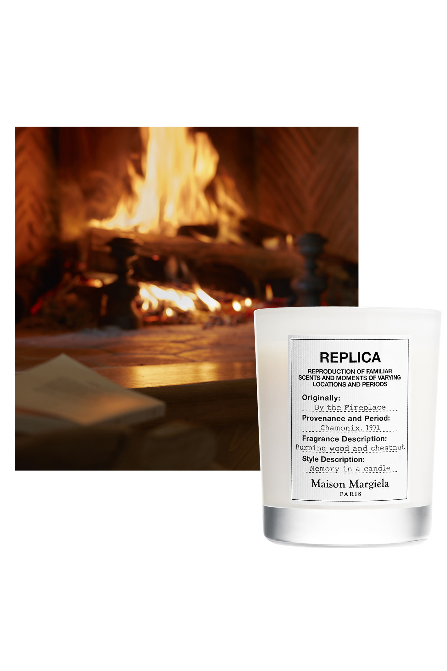 Replica Fireplace Candle