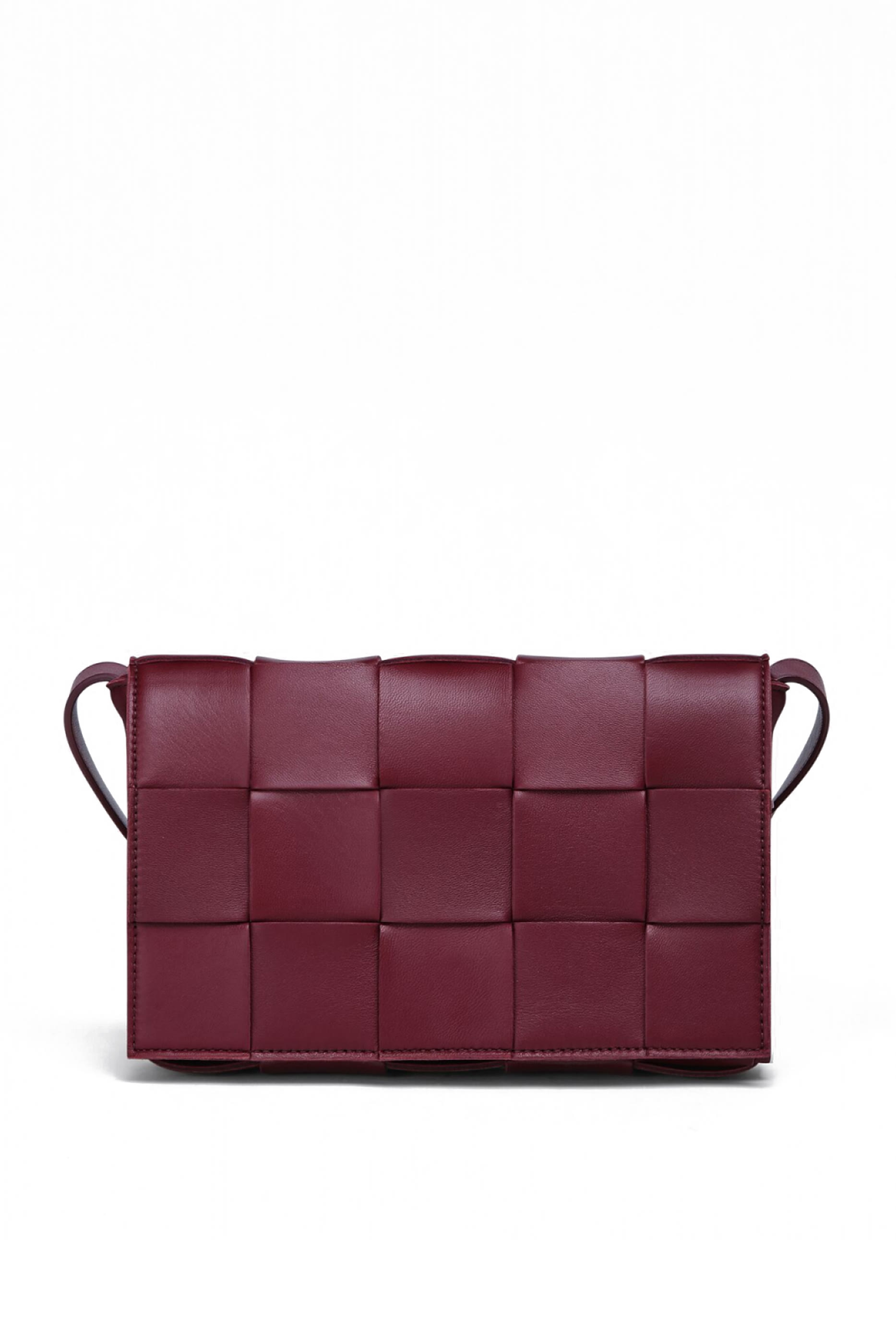 Intrecciato Leather Cassette Bag