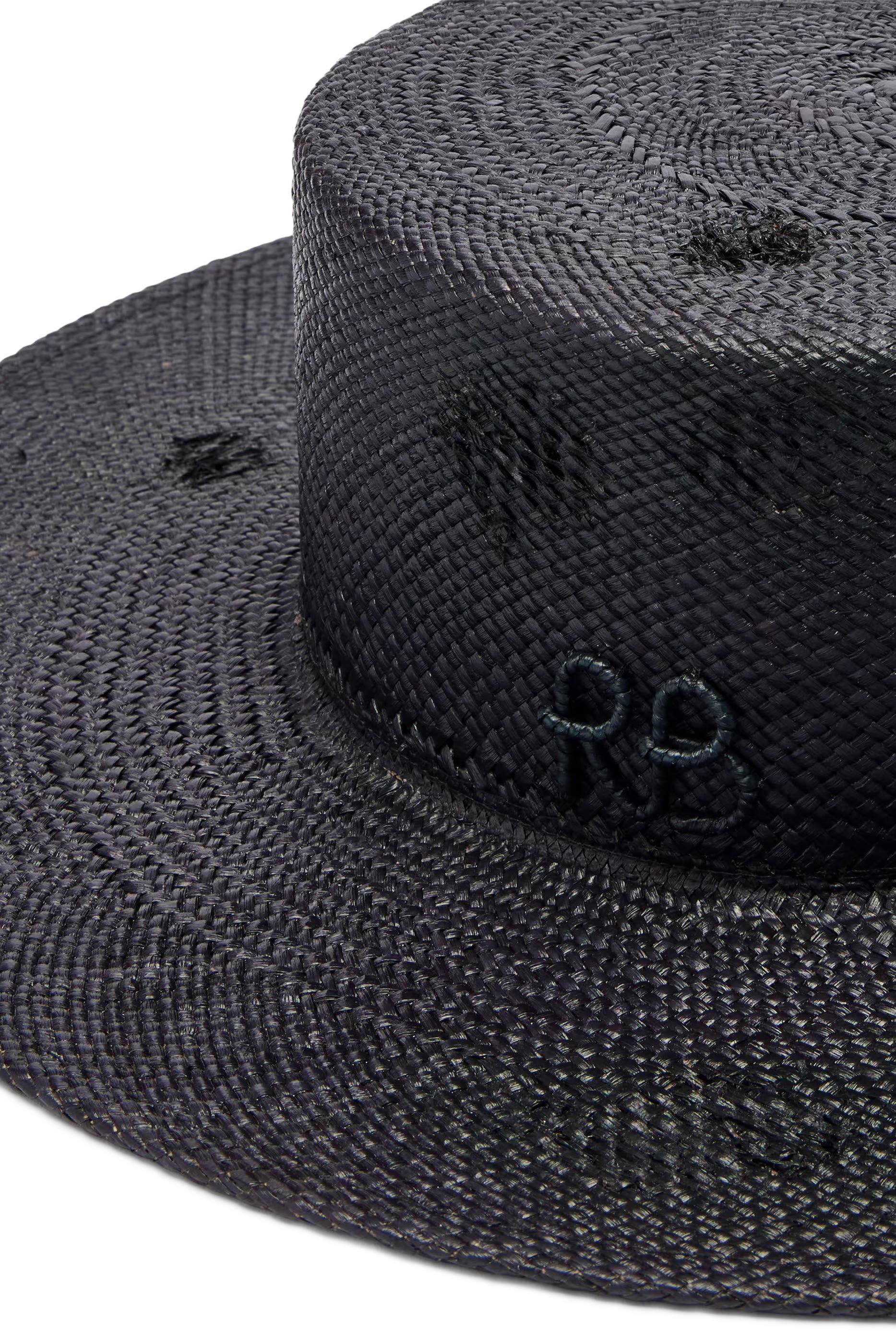 Double Chain Strap Canotier Hat