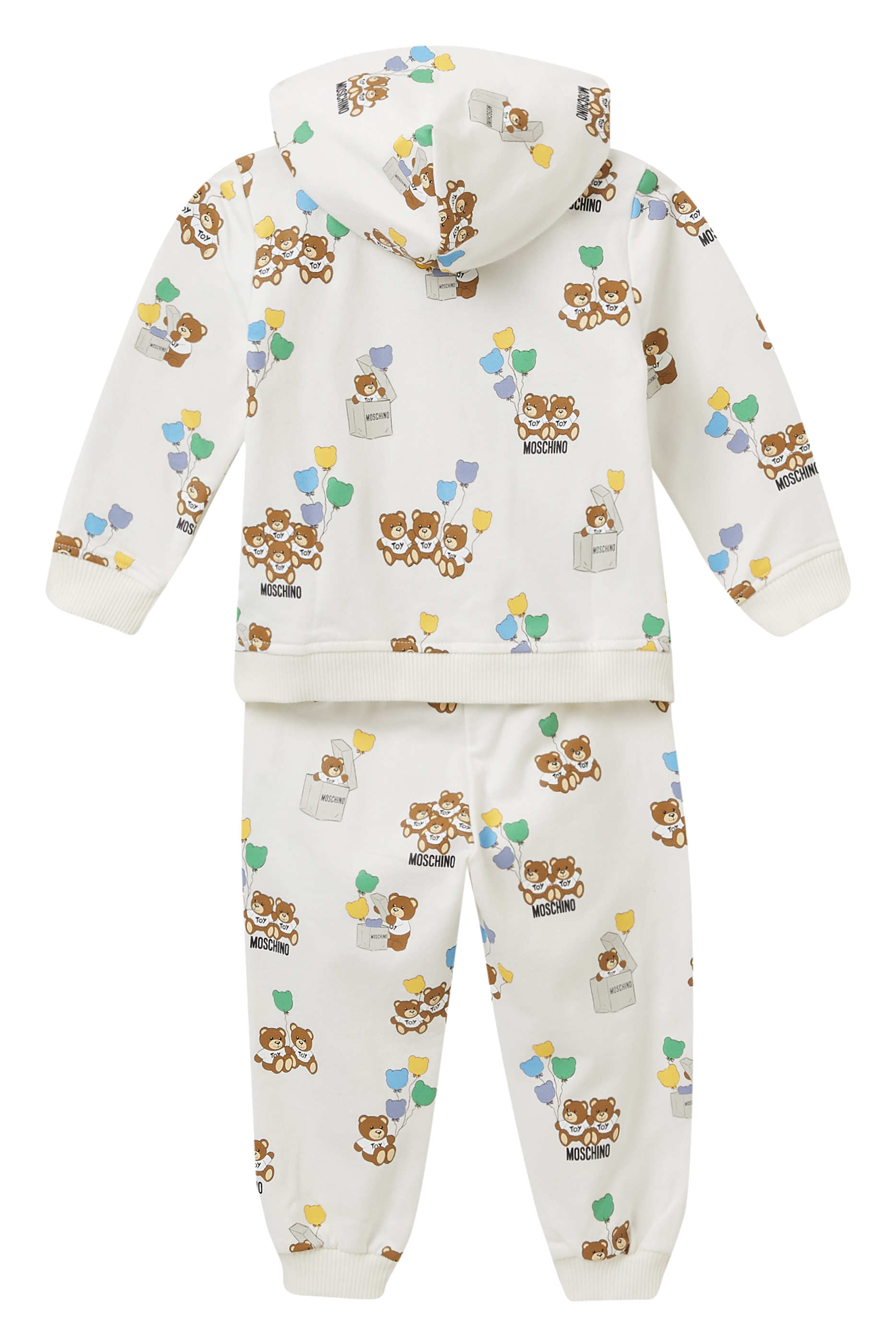 Kids Teddy Print Tracksuit Set