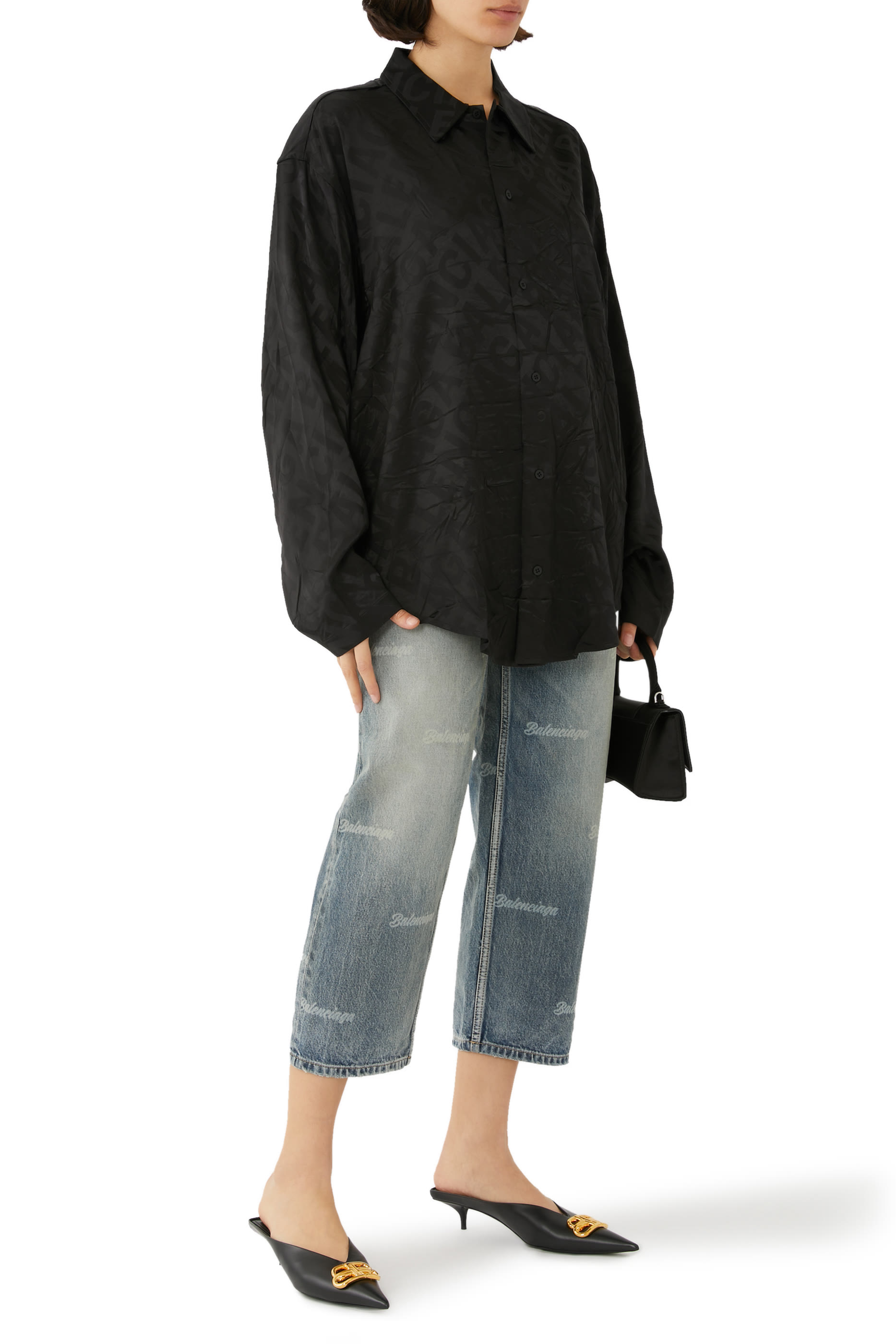 Square Knife Nappa Mule