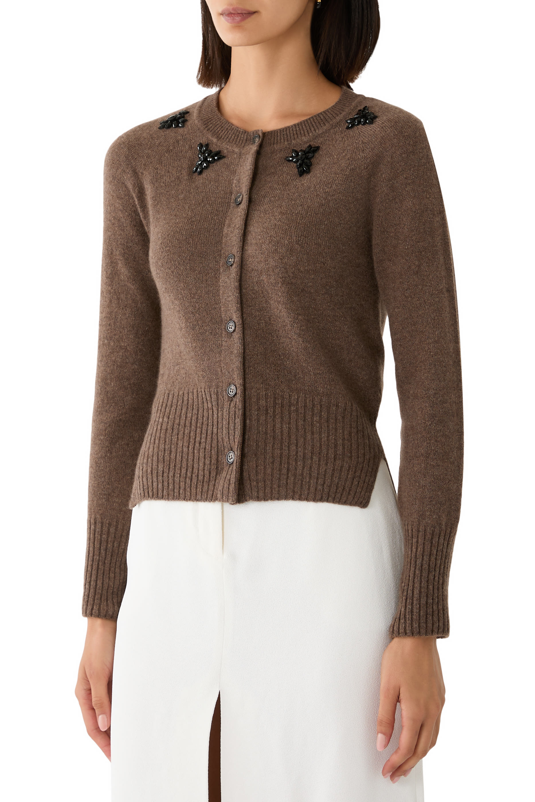 Embellished Cashmere Cardigan 
