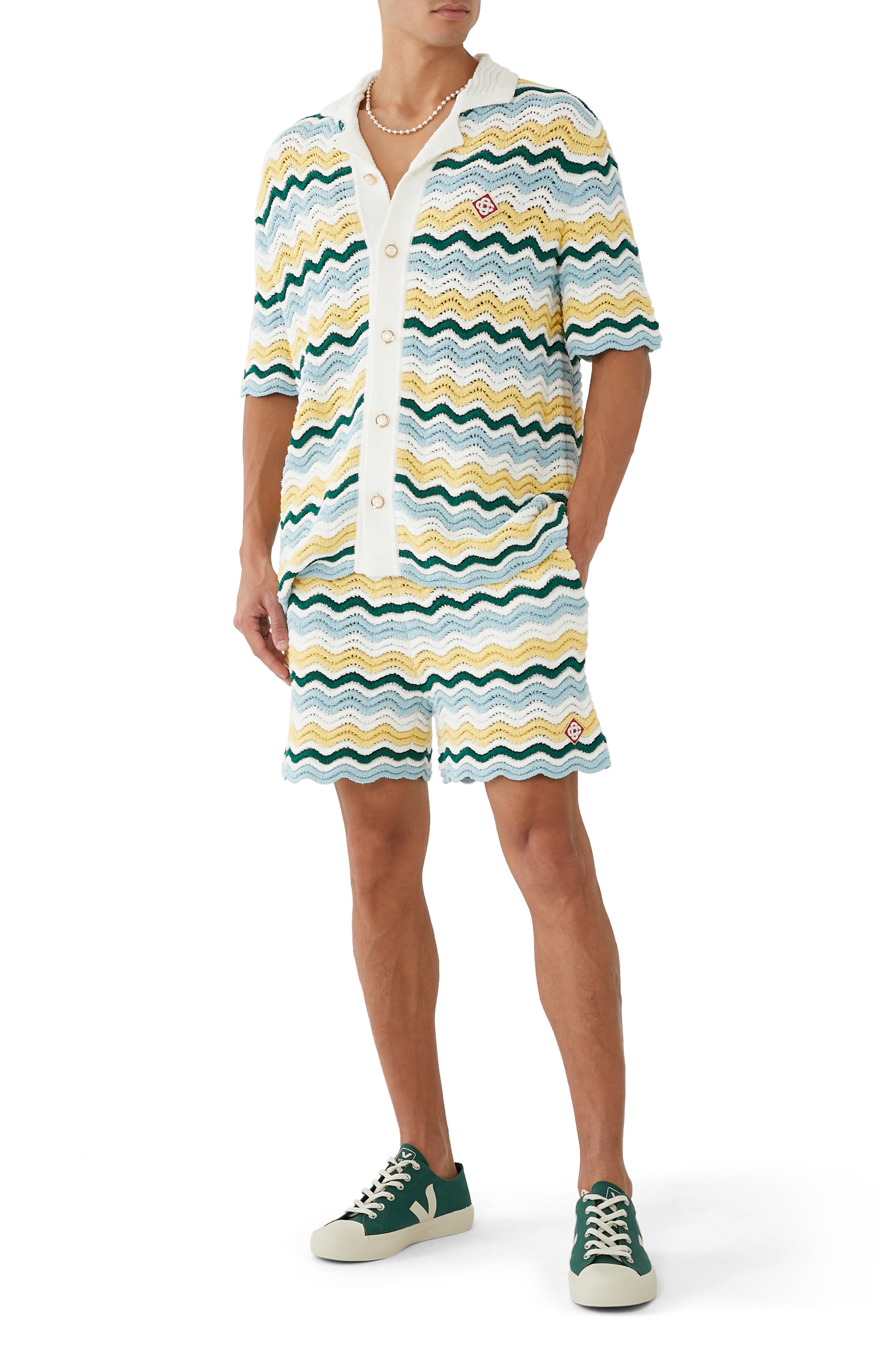 Wavy Boucle Shorts