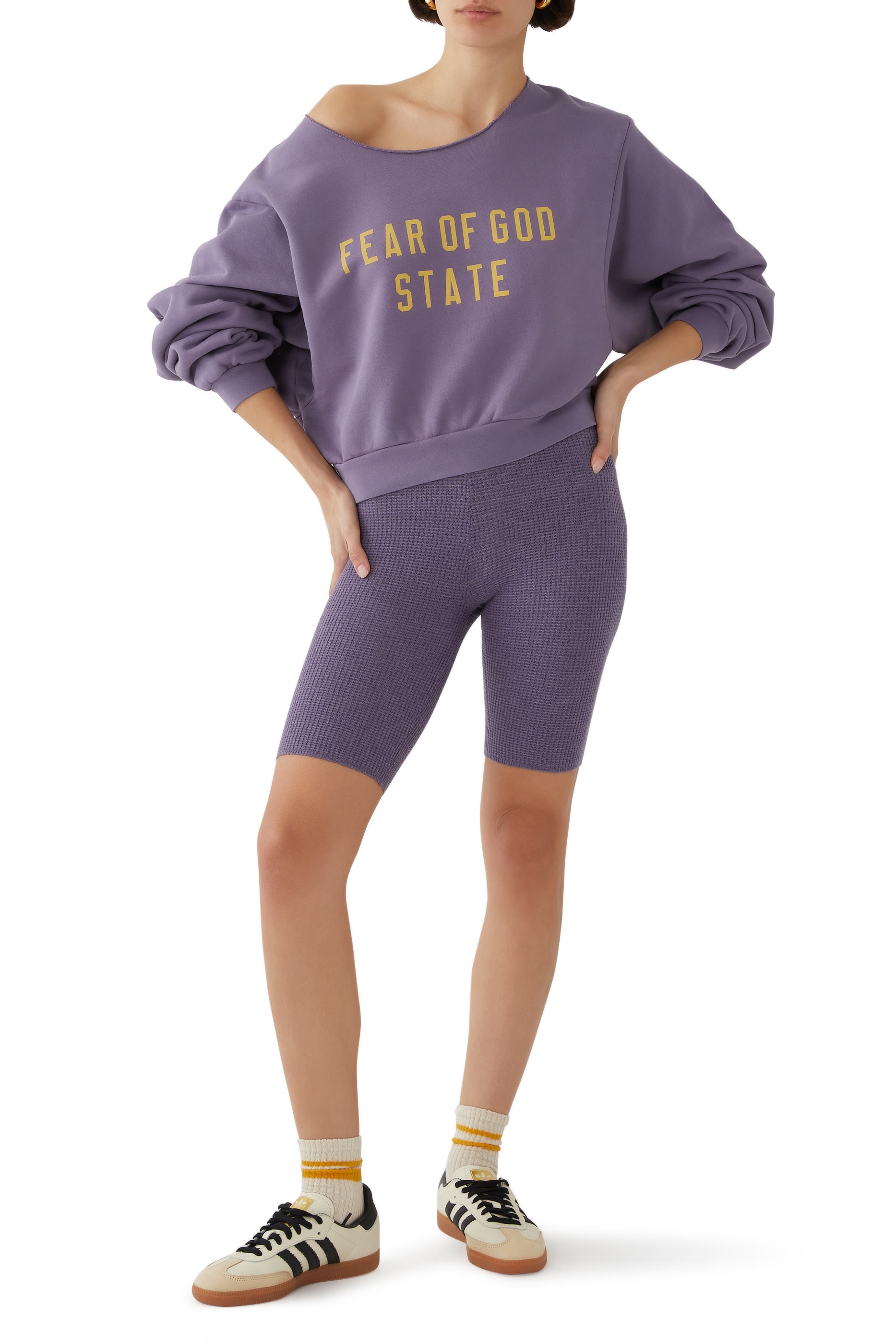 Heavy Fleece Raw Cropped Crewneck