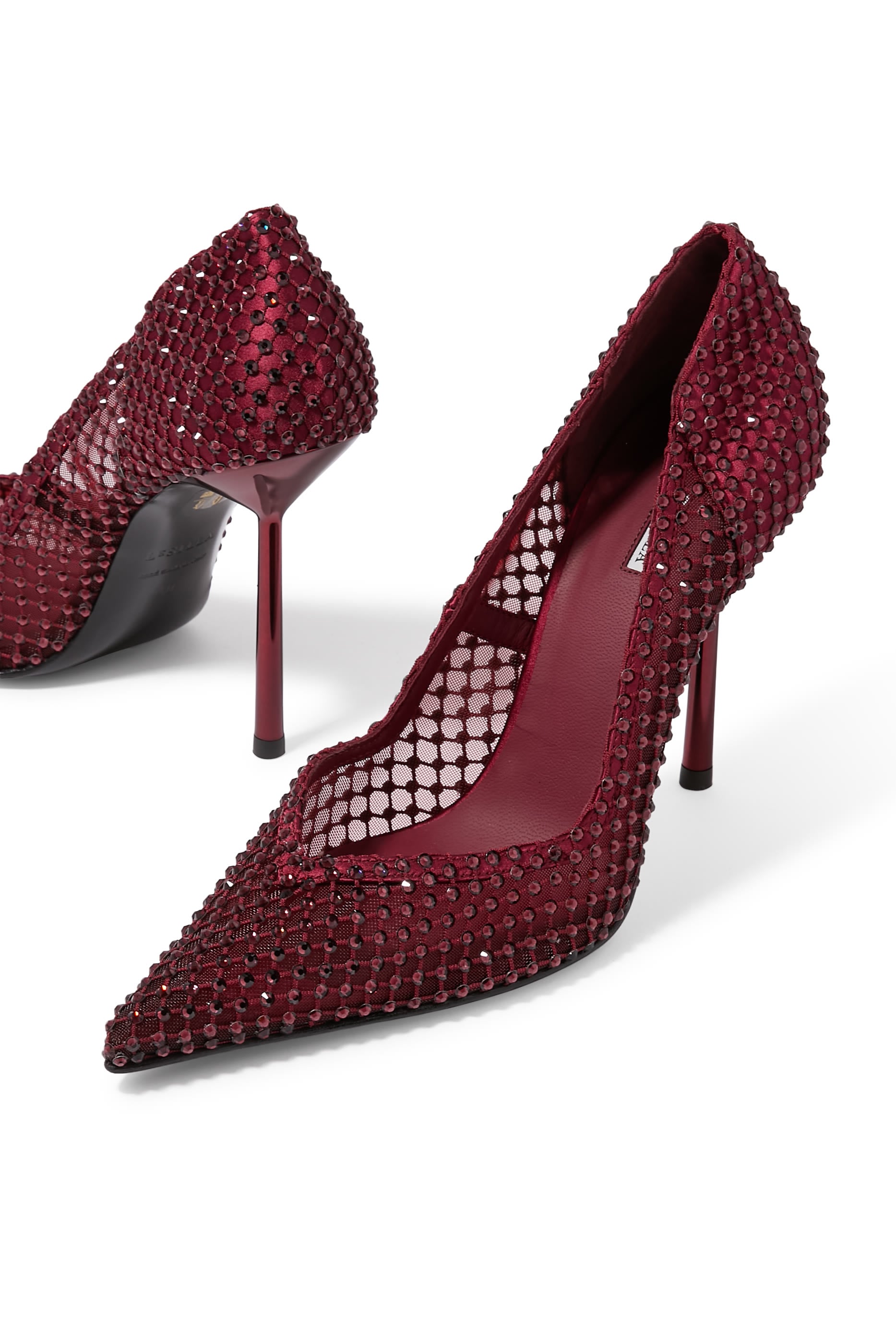 Gilda 90 Crystal-Embellished Pumps