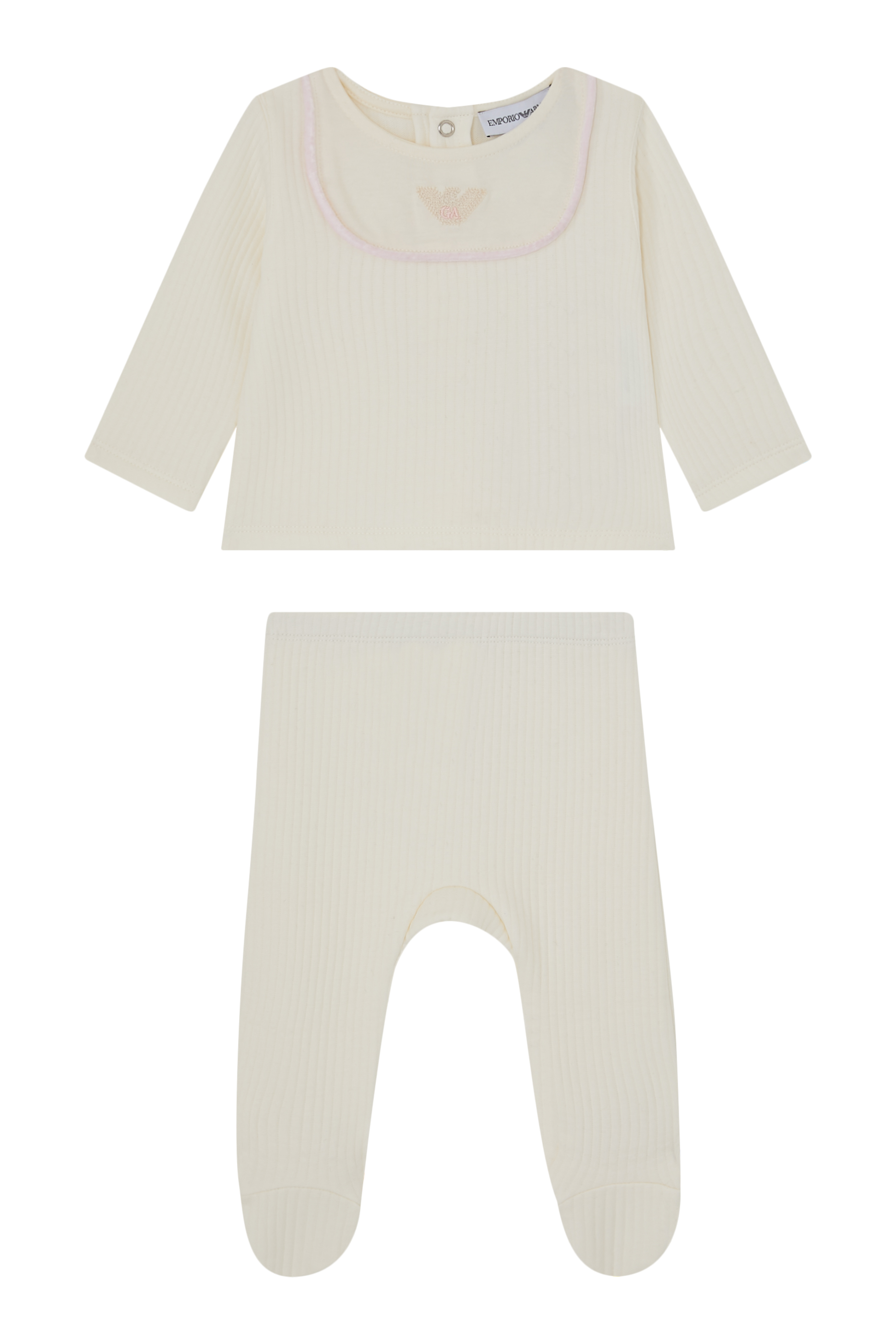 Kids 2-Piece Contrast Piping Set