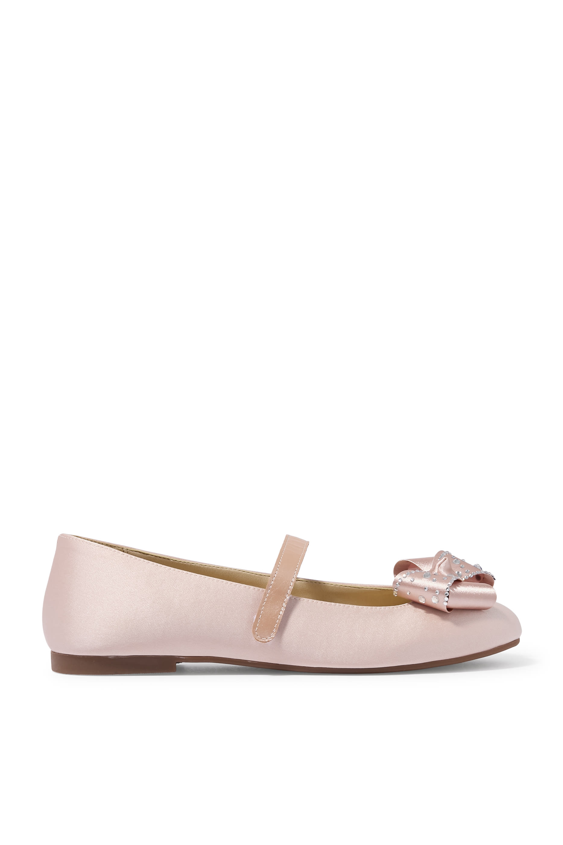 Kids Bow Single-Strap Ballerinas