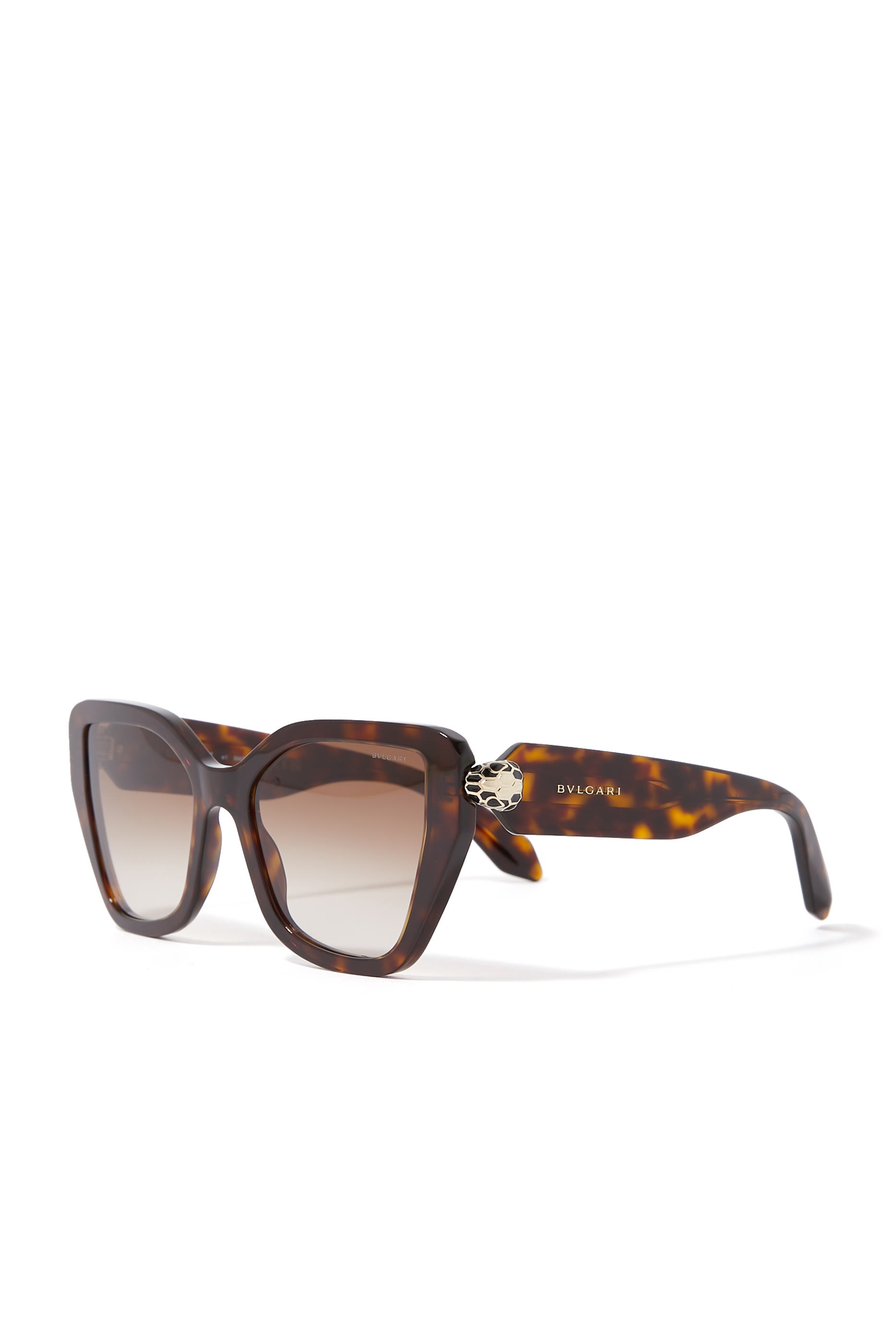 Serpenti Forever Havana Butterfly Sunglasses