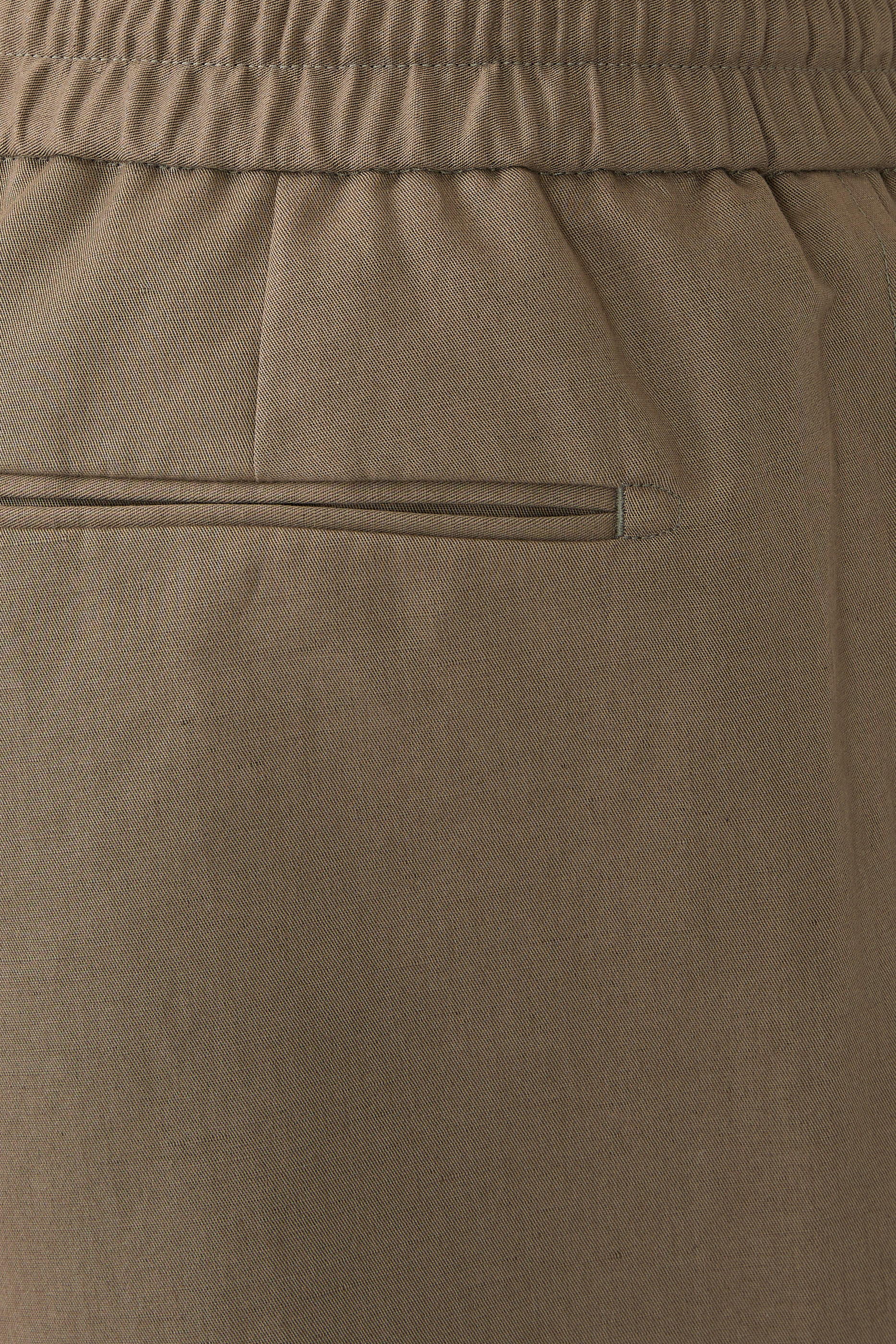 Cotton & Linen Gabardine Shorts