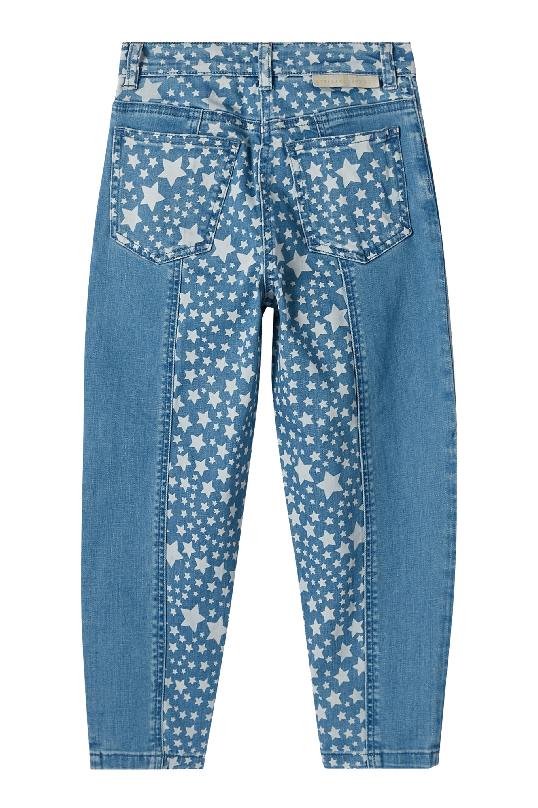 Kids Star Pattern Chaps Denim Jeans