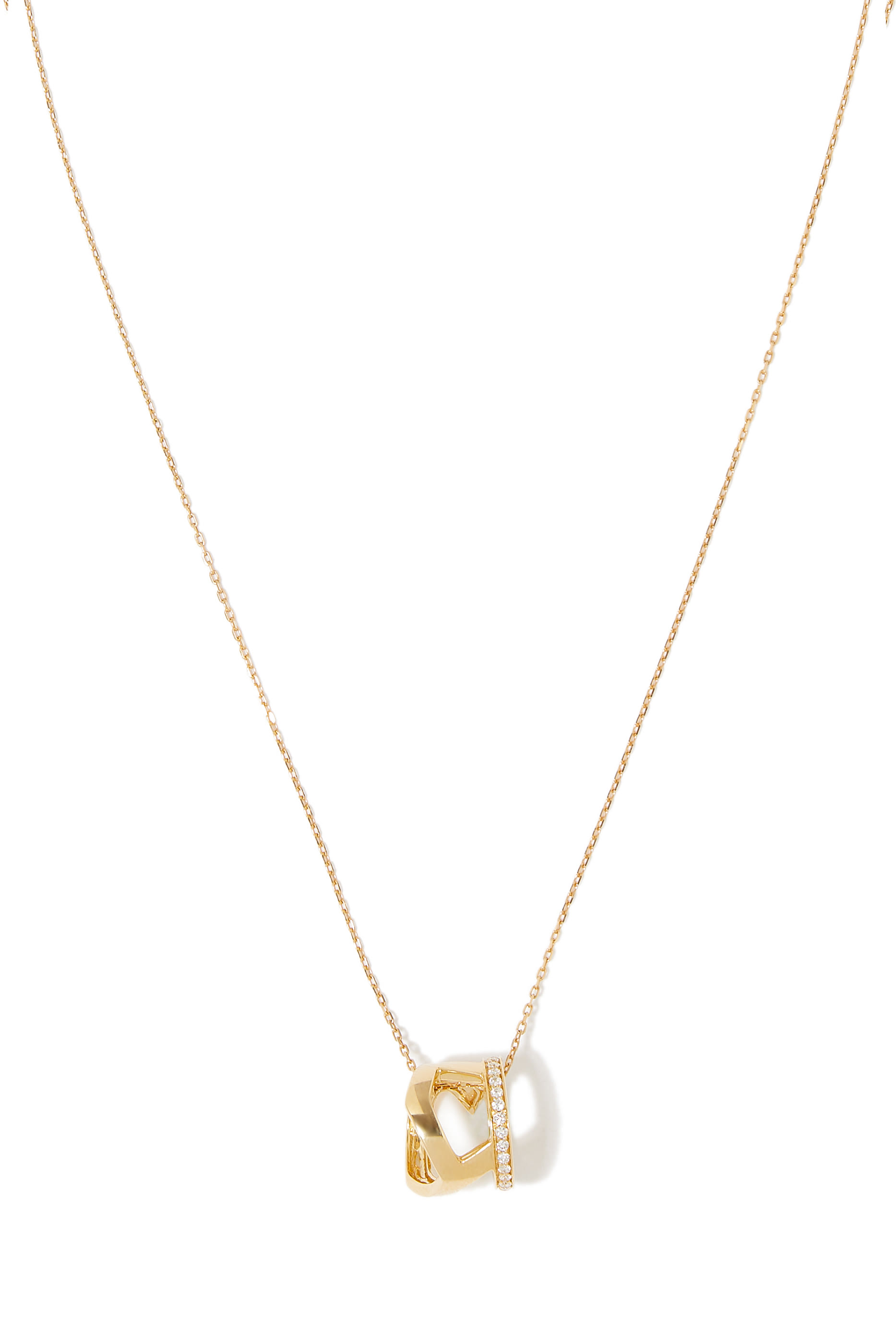 Hobb/Love Diamond Pendant, 18k Gold & Diamonds