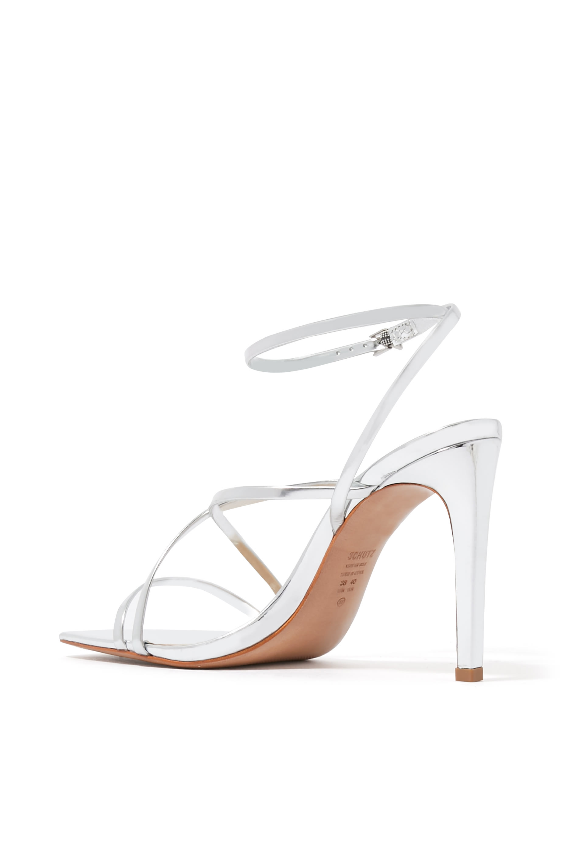Bari 105 Strappy Metallic Sandals