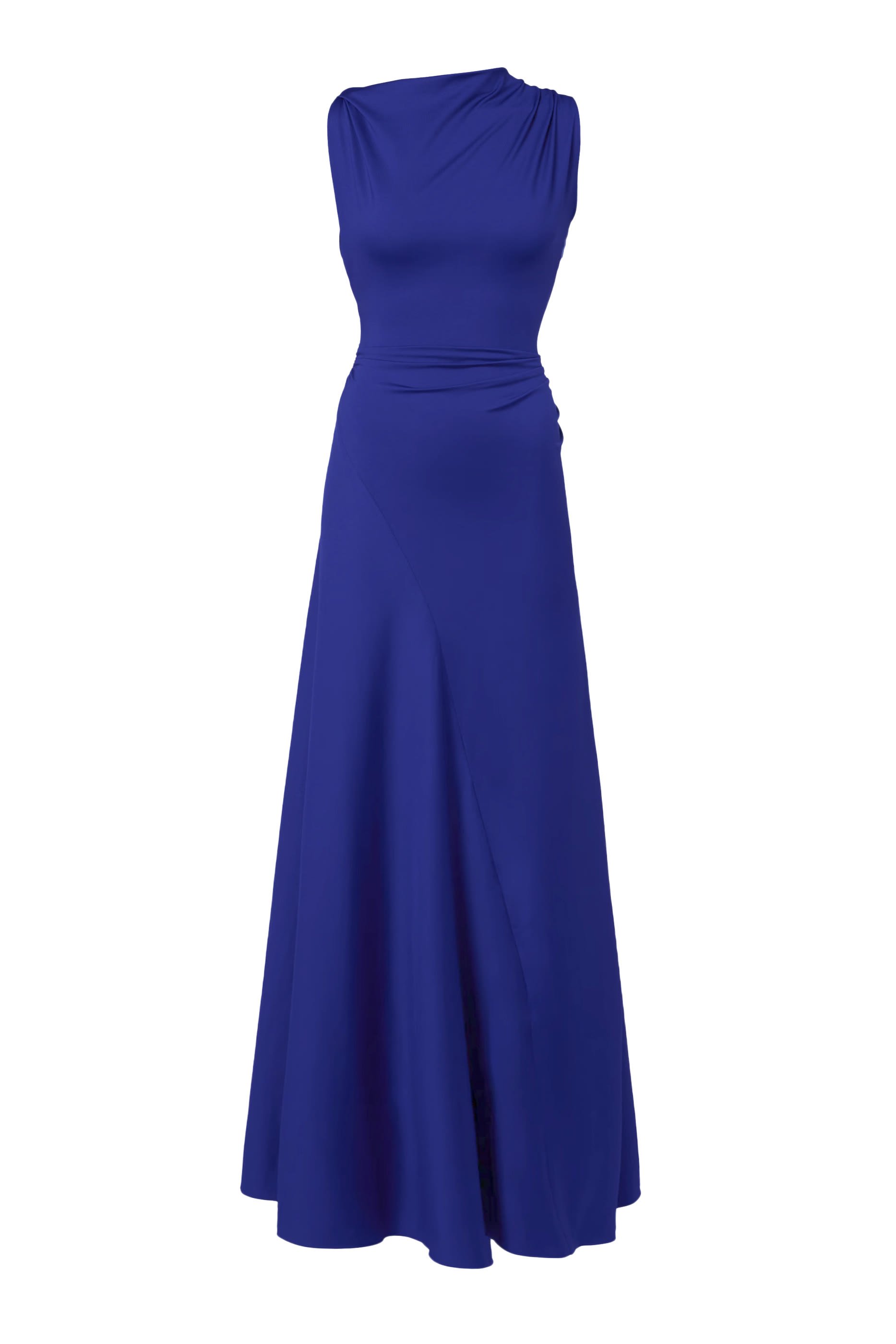 Sleeveless Draped Gown 