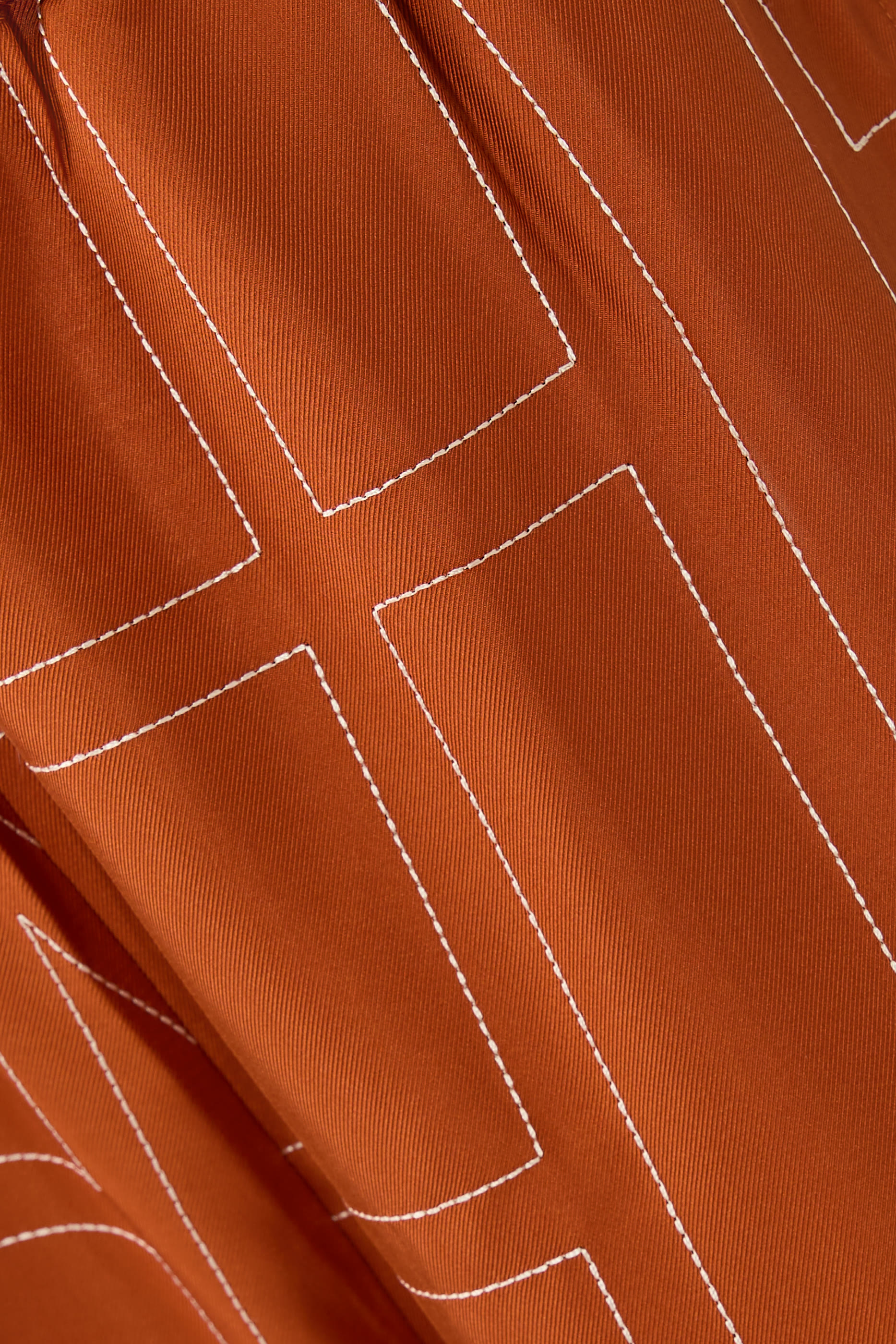 Monogram Silk Pajama Bottoms