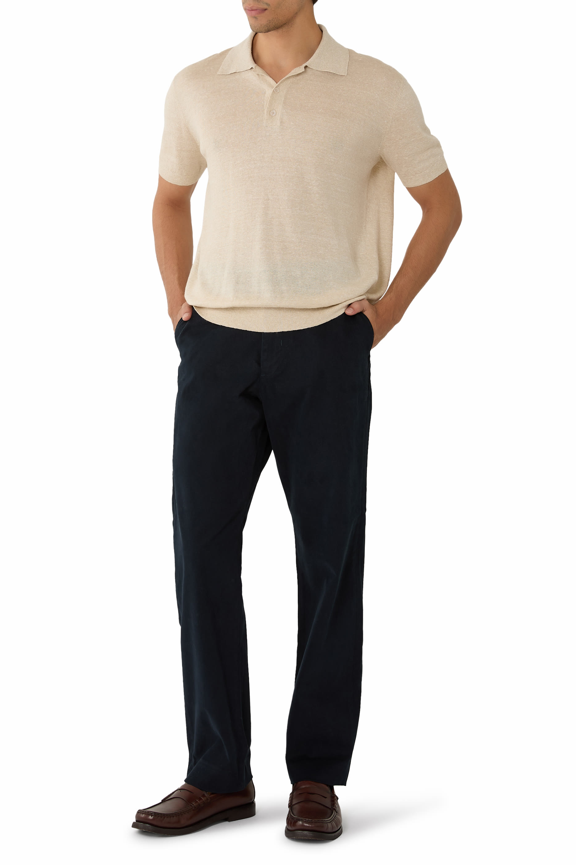 Louie Relaxed Stretch-Cotton Pants