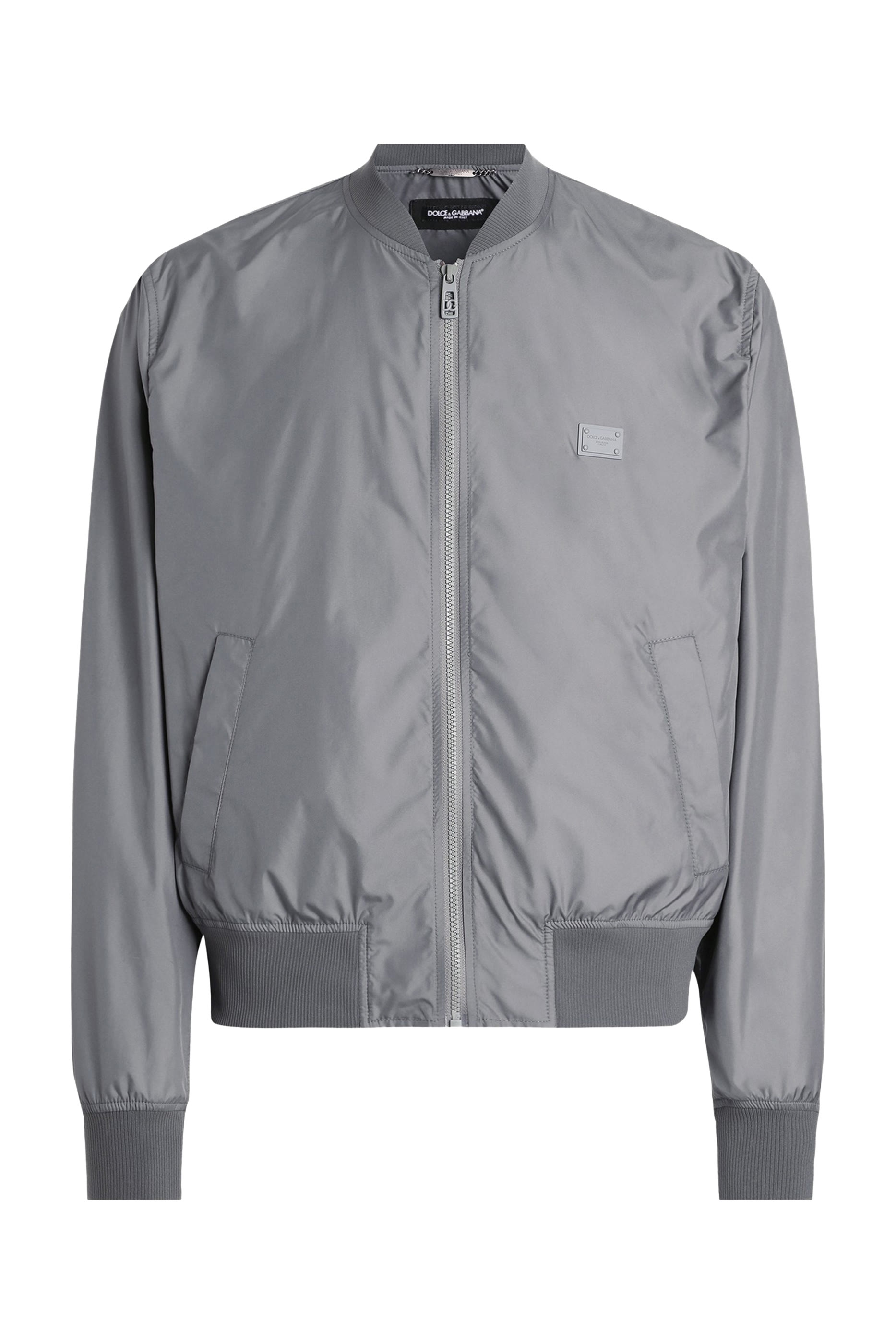 Logo Tag Technical Fabric Bomber Jacket