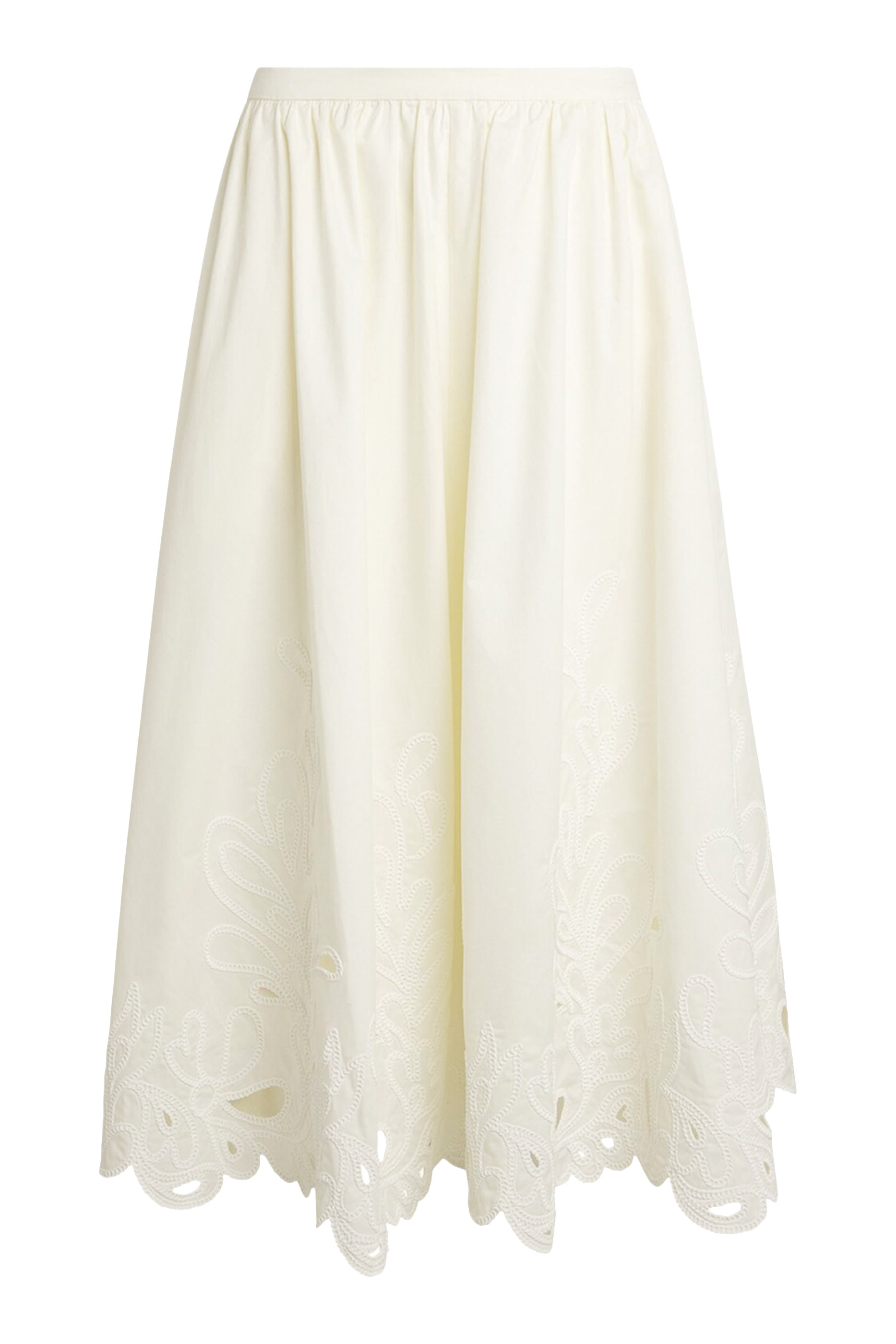Paisley Bloom Embroidered Espe Skirt 