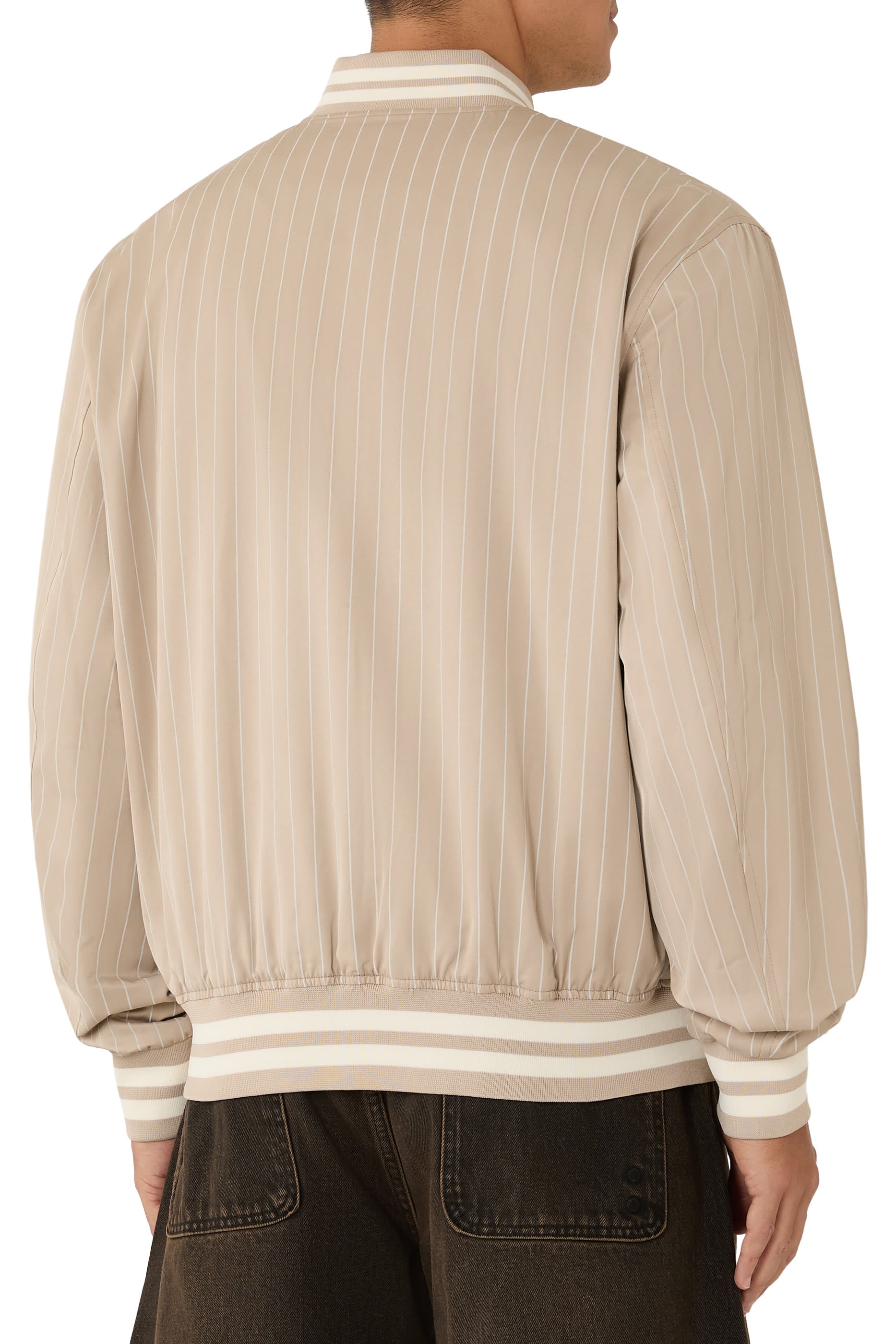Varsity Tech Pinstripe Jacket