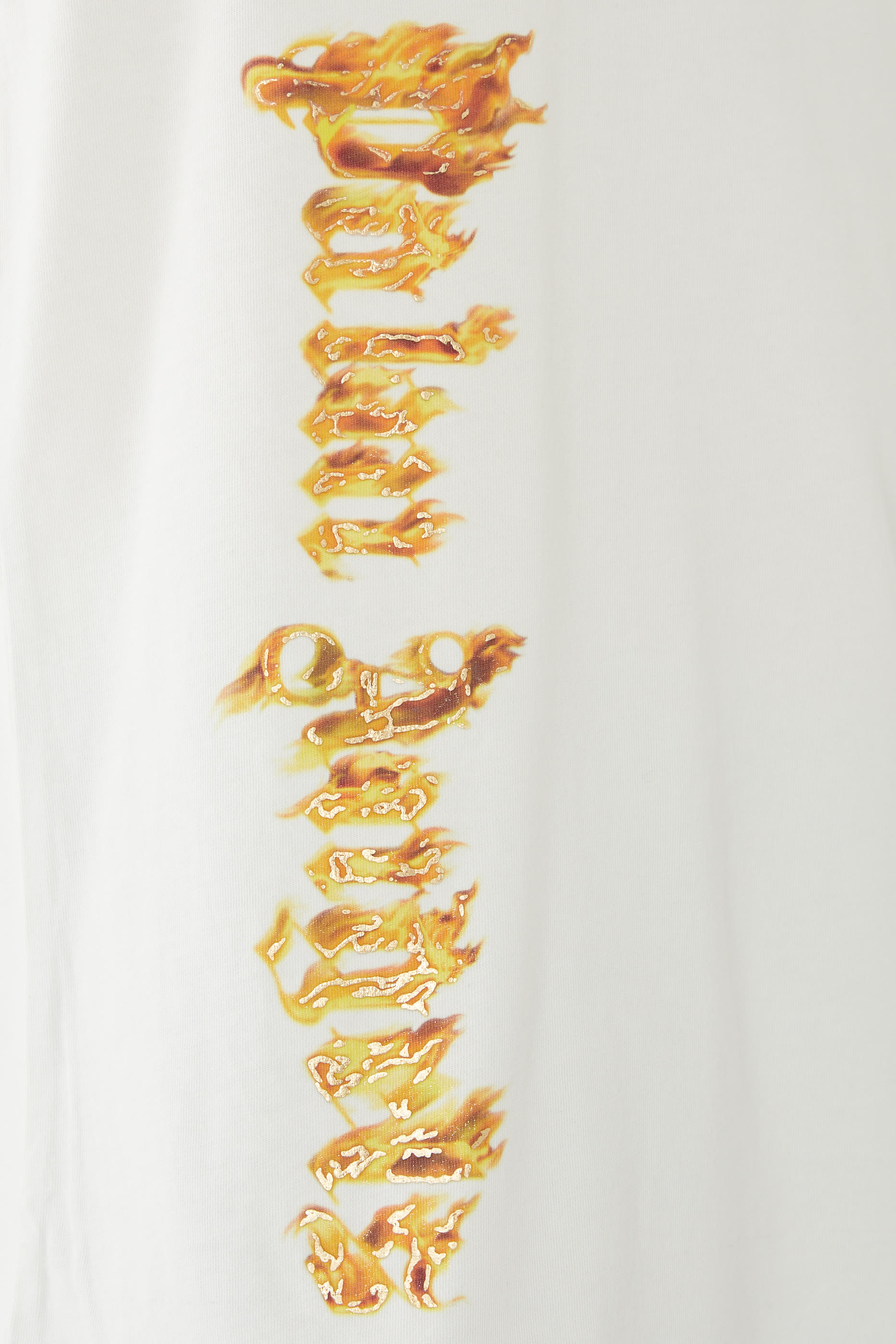 Burning Logo Printed T-Shirt