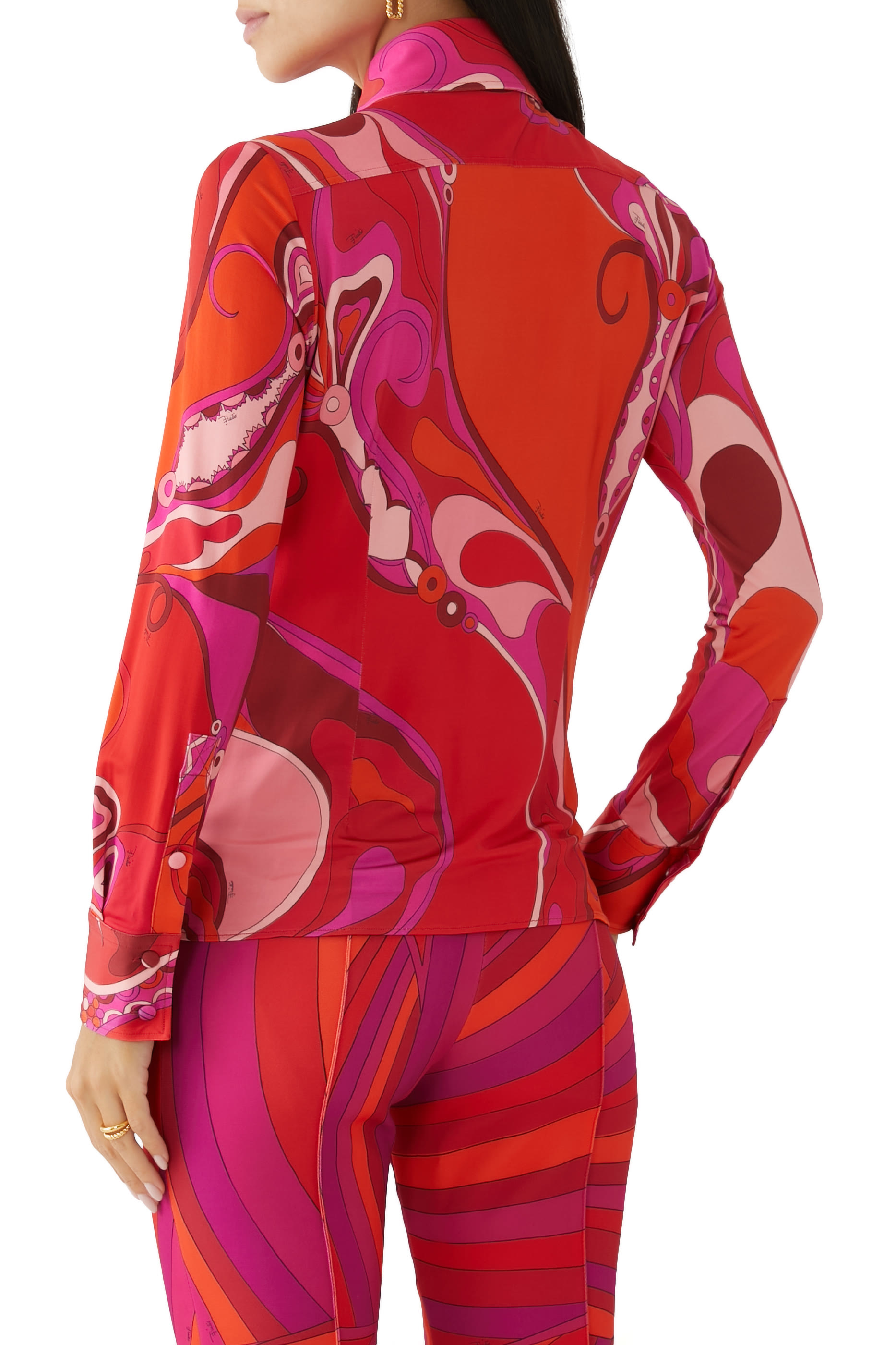 Orchidee-Print Shirt