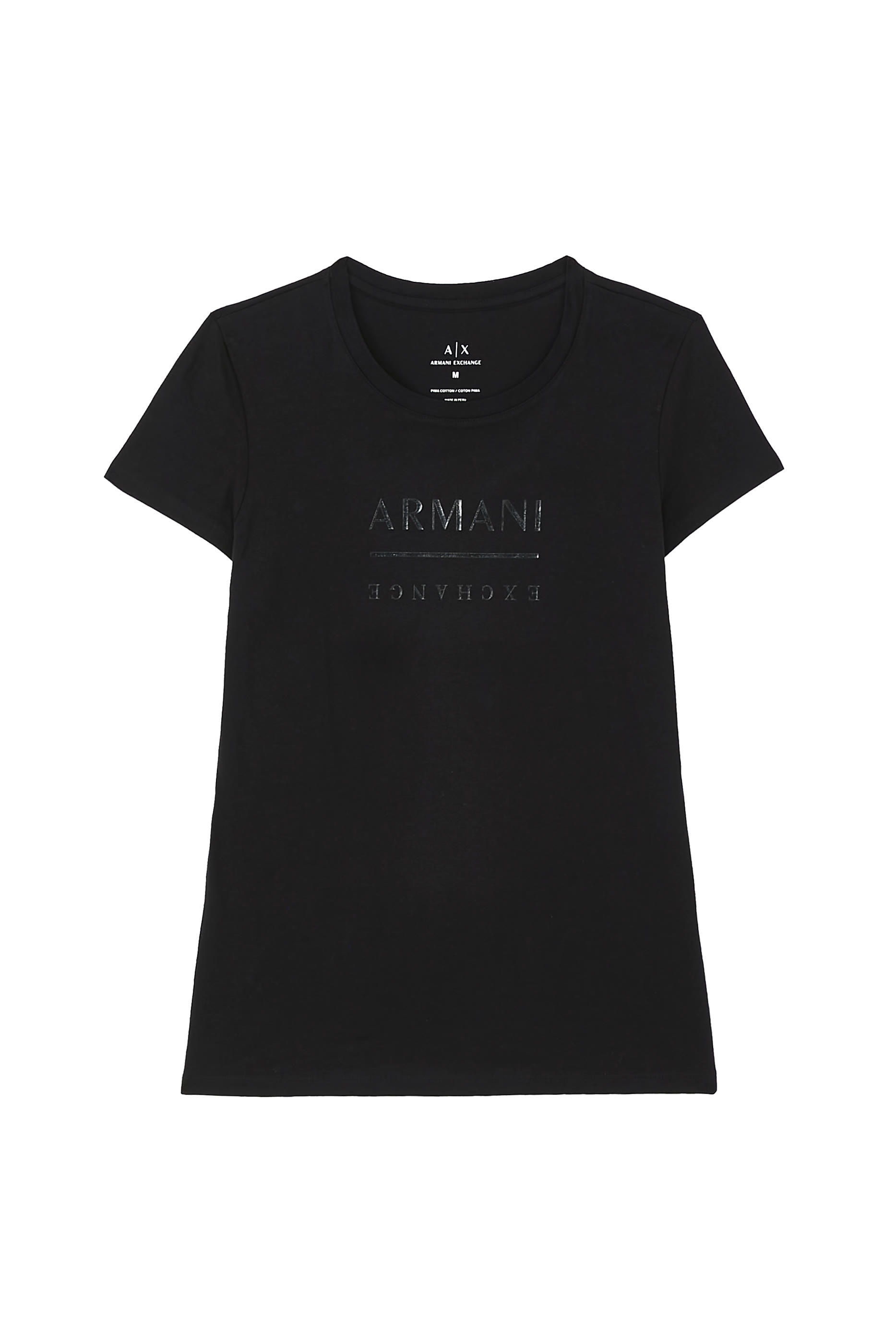 Pima Cotton Vinyl Effect Logo T-Shirt