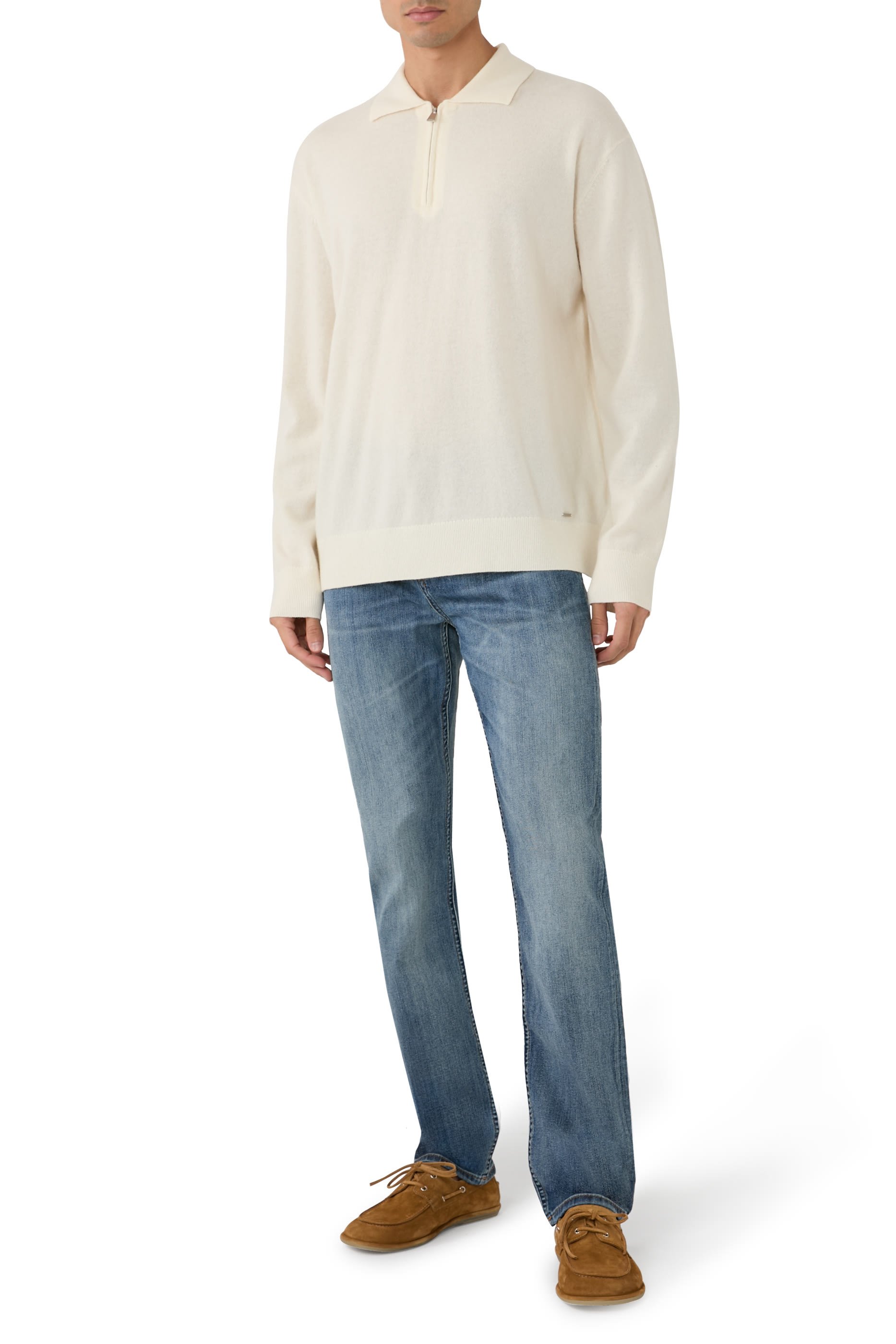 Logo Five-Pocket Straight Jeans