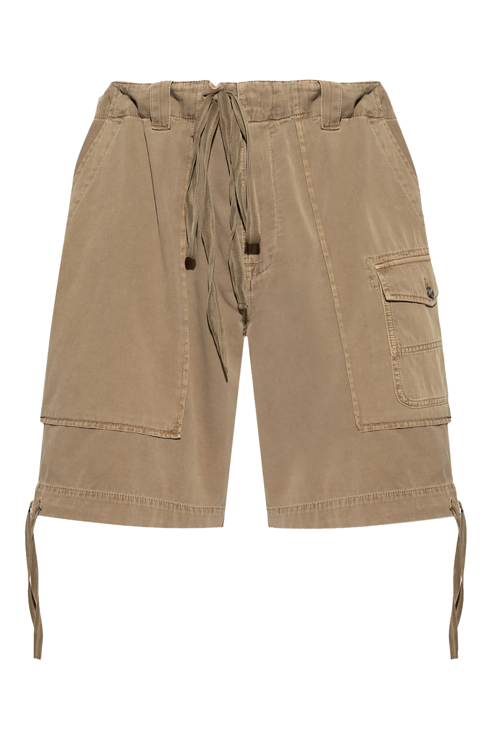 Laurel Crown Emblem Cotton Cargo Shorts