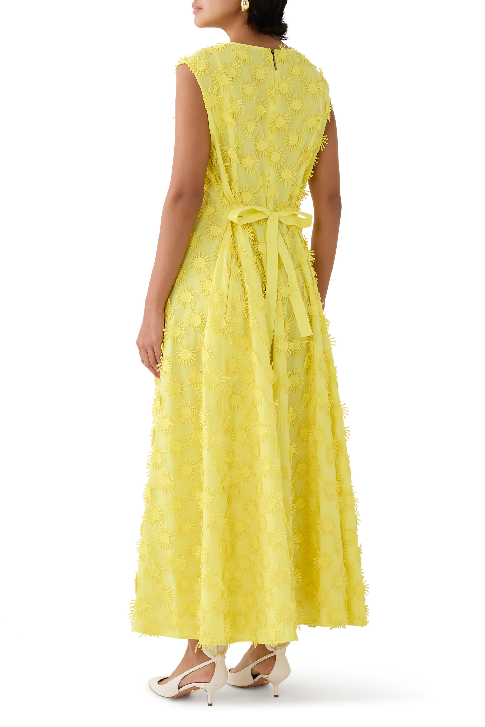 Embroidered Midi Dress