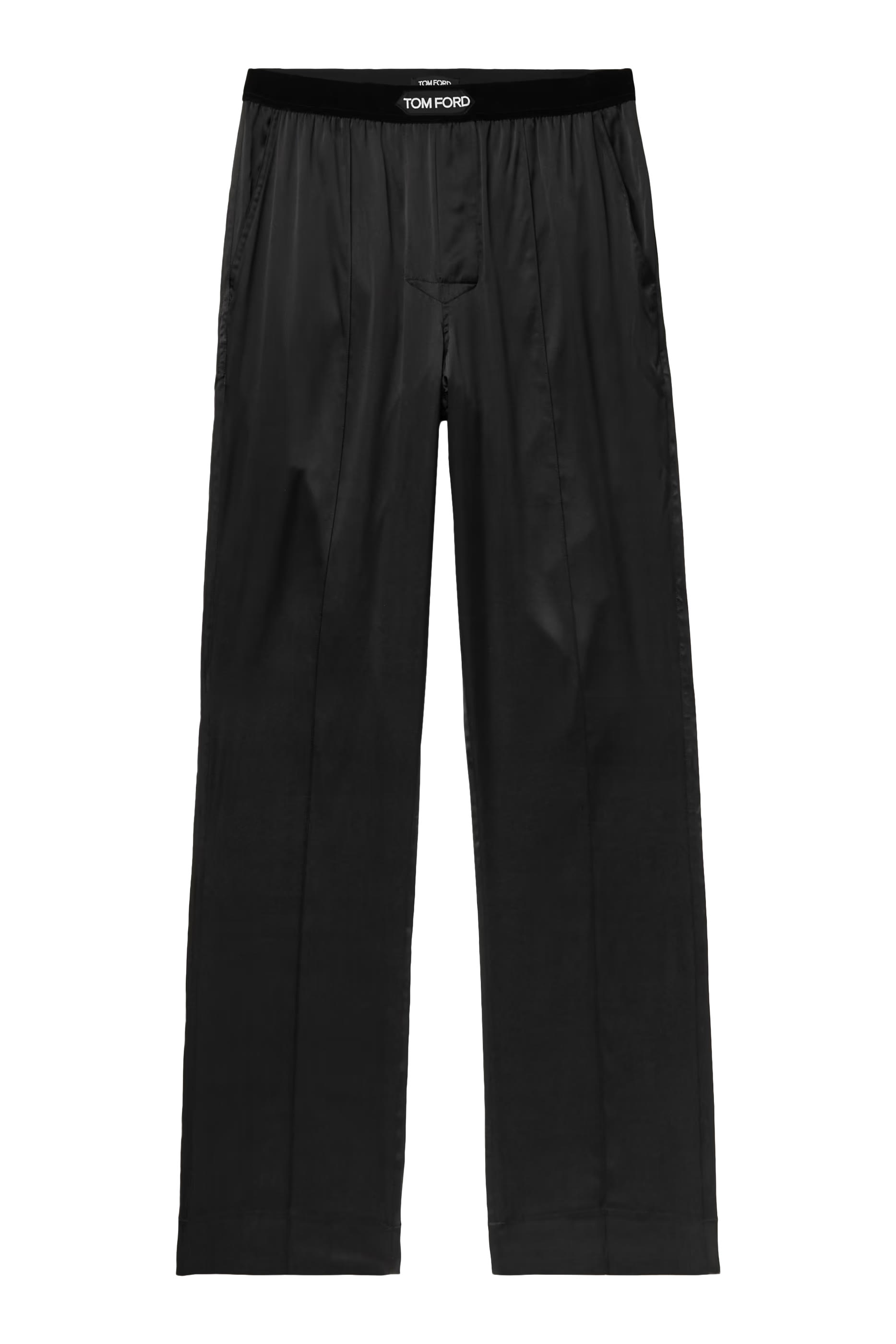 Logo Waistband Silk Pajama Trousers